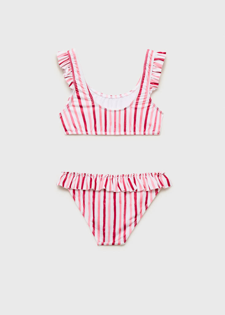 Ruffle striped bikini