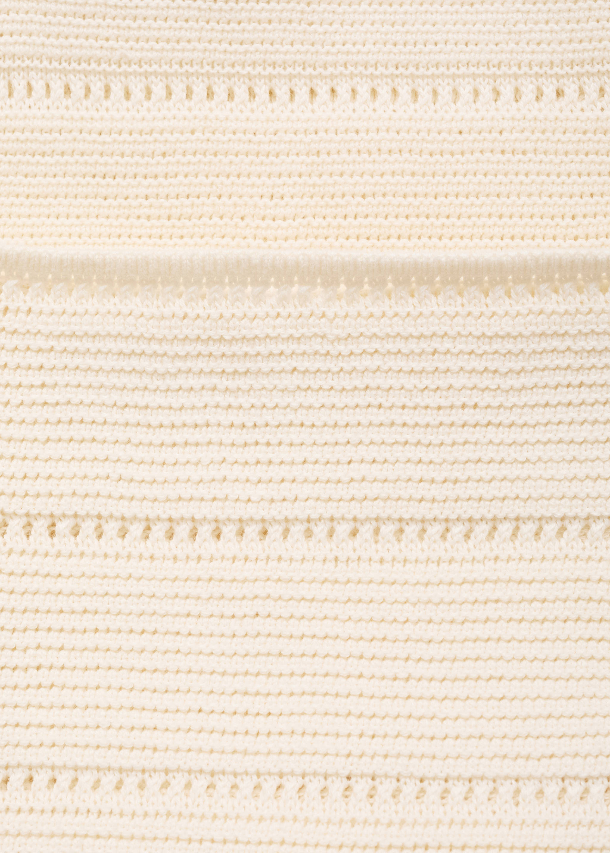 Knitted pants with crochet detail - Details of the article 0