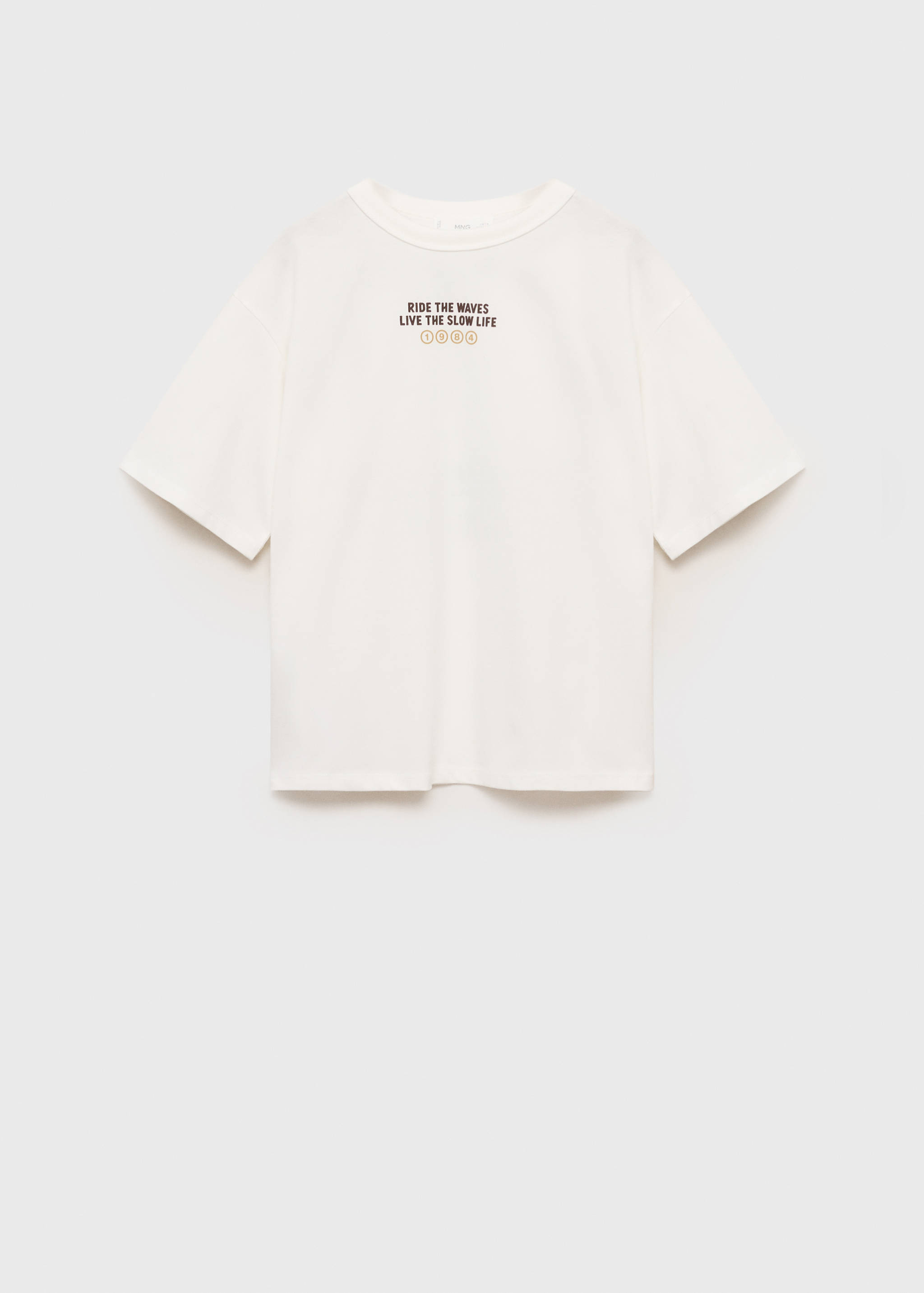 Printed cotton-blend t-shirt - Article without model