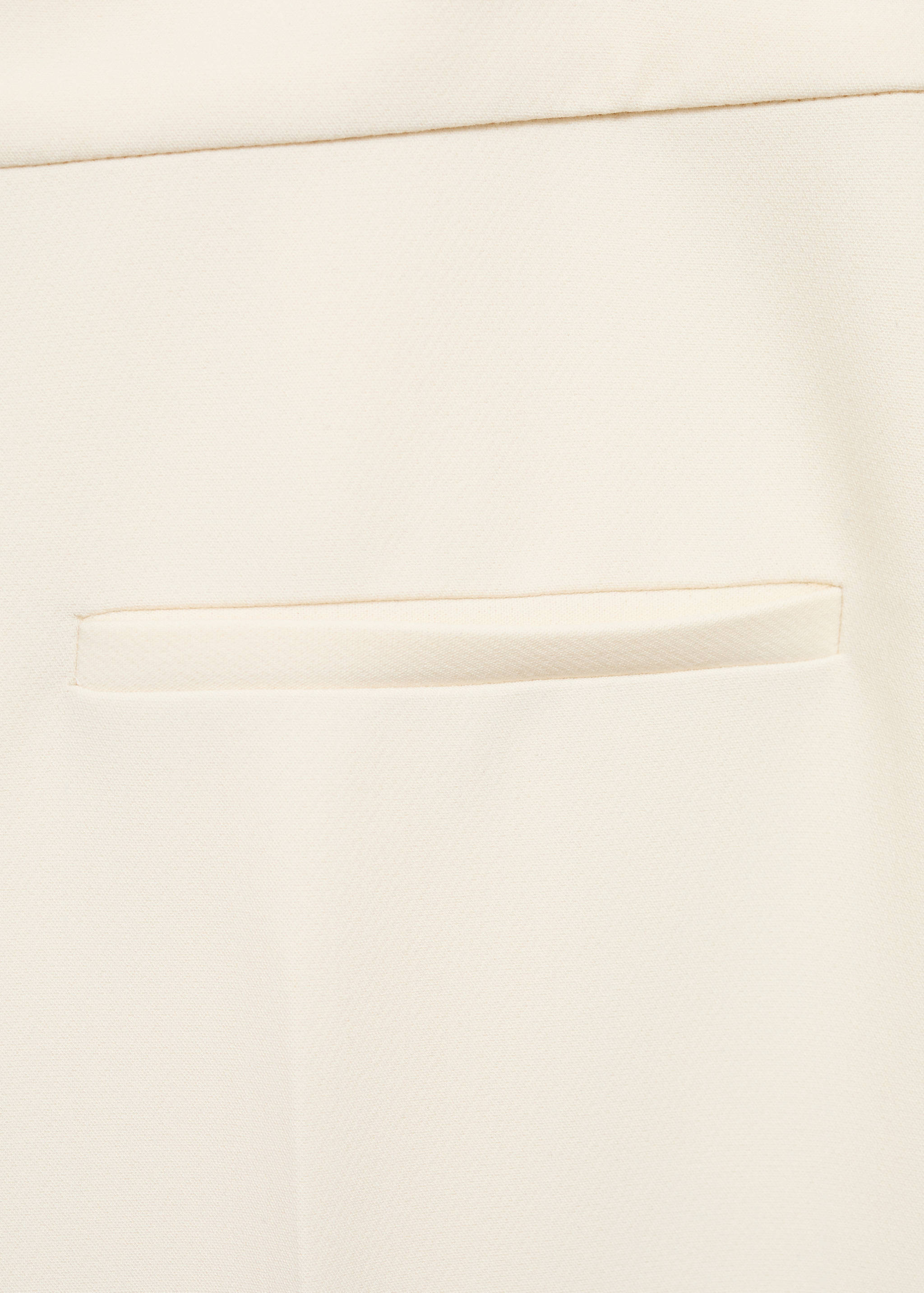 Wide leg mid-rise trousers with pockets - Details of the article 0