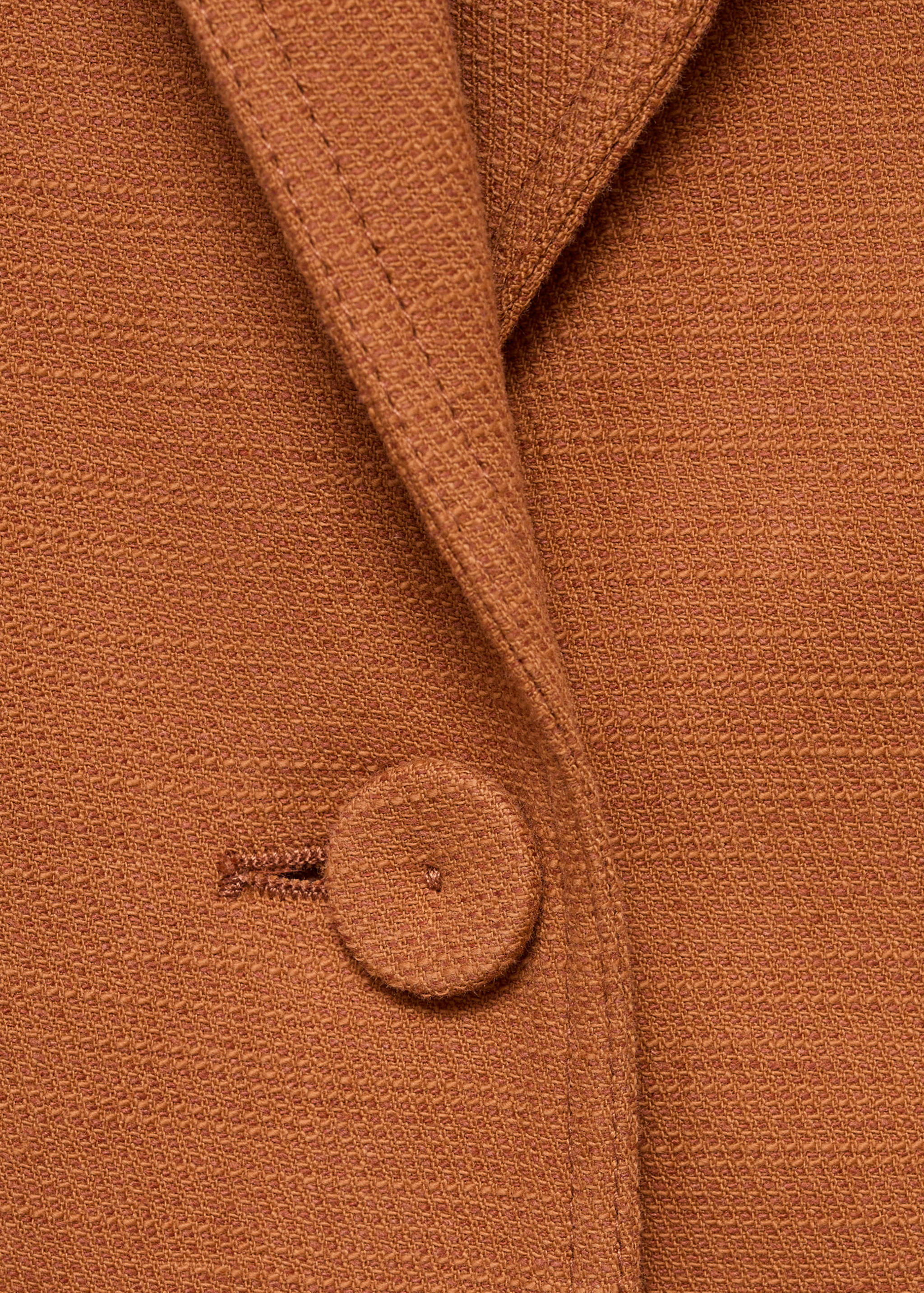 Cotton and linen-blend suit blazer - Details of the article 8
