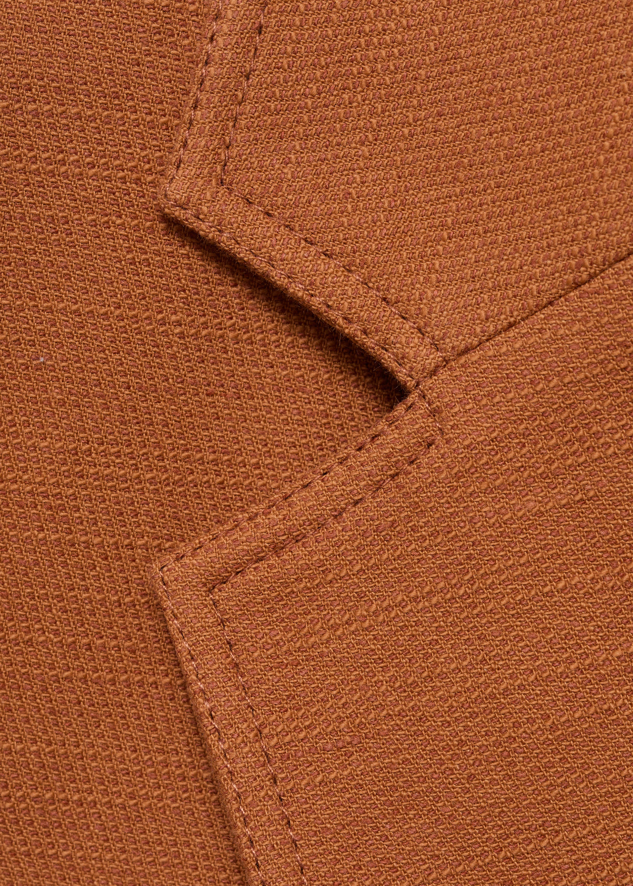 Cotton and linen-blend suit blazer - Details of the article 0