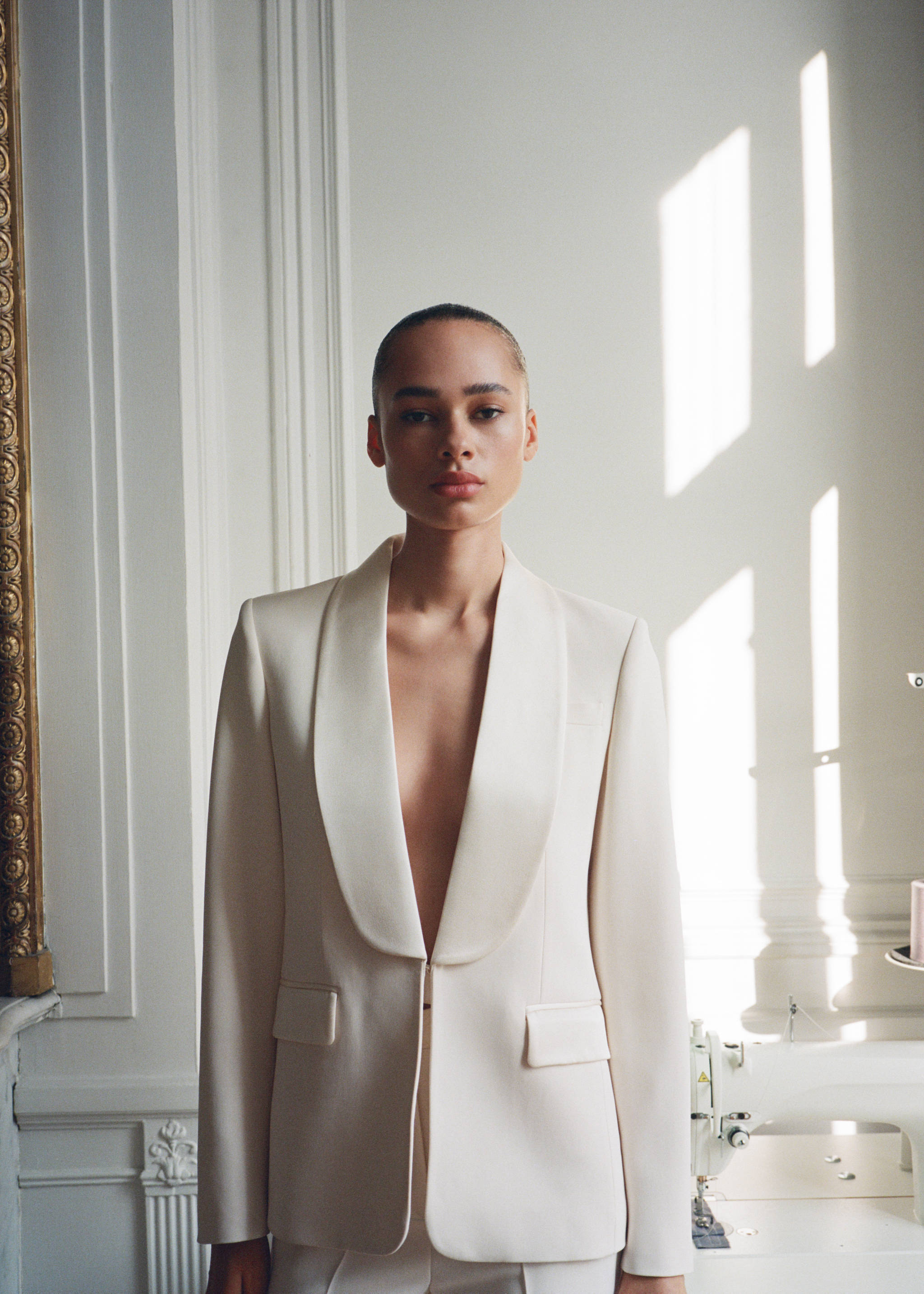 Saten yaka blazer ceket - Ürün detayı 7