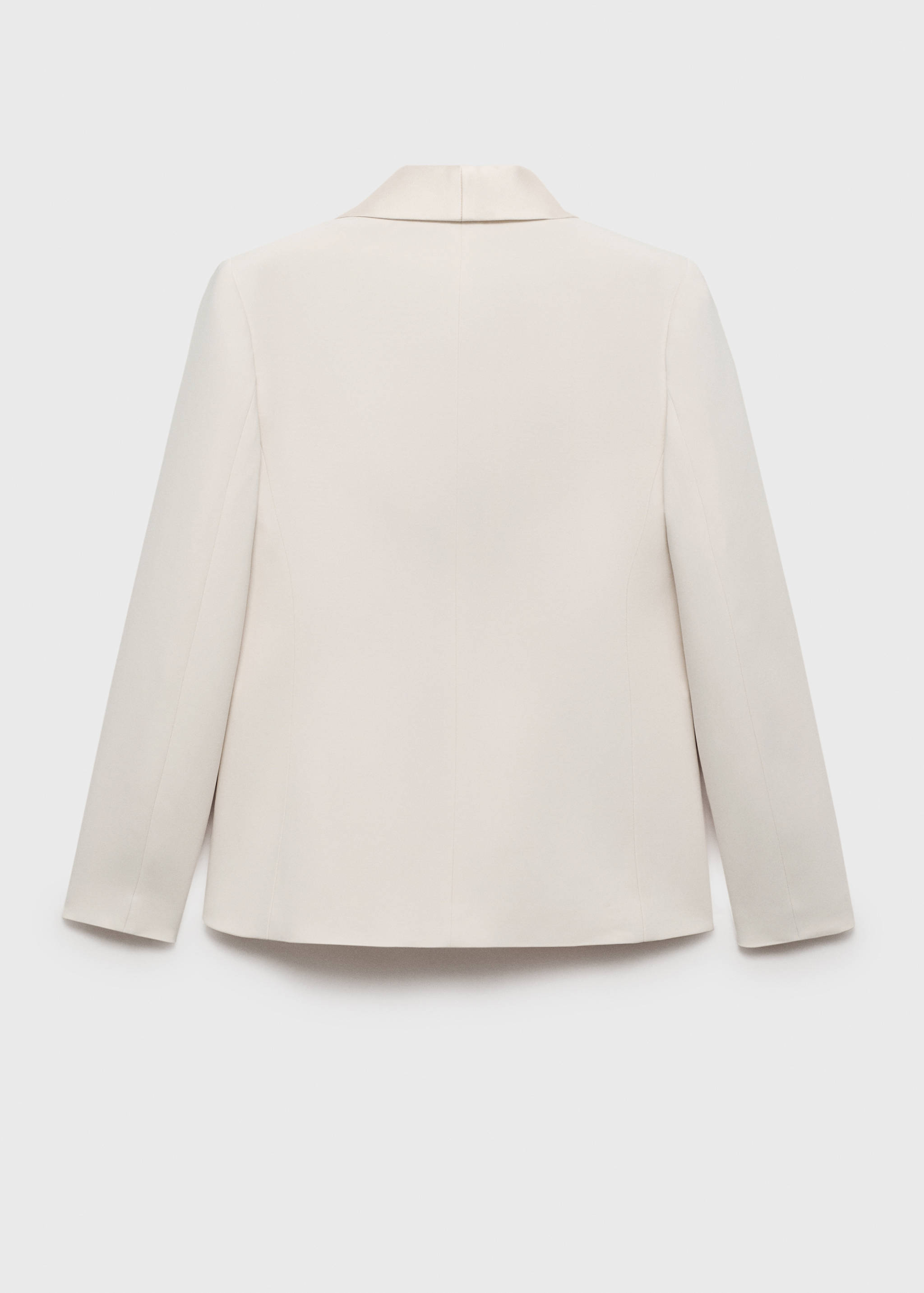 Saten yaka blazer ceket - Ürünün arkası