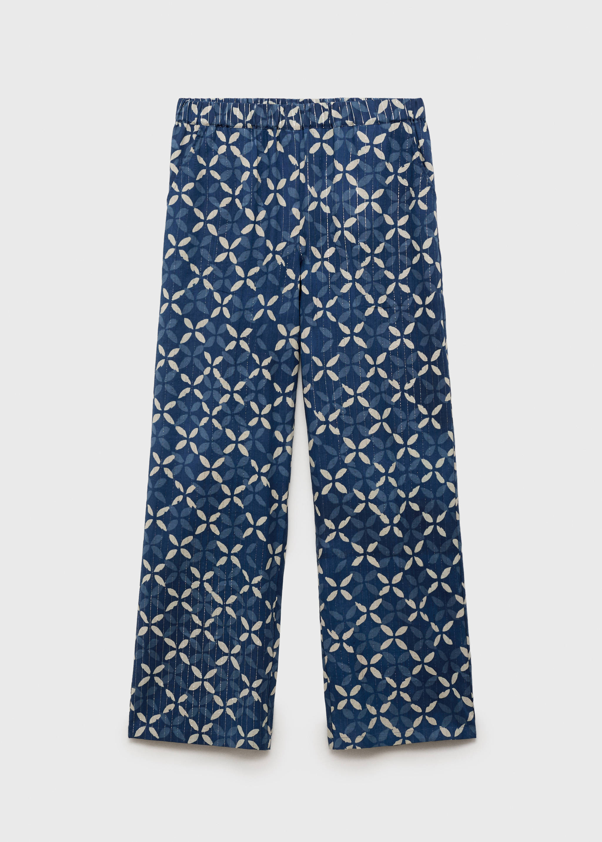 Printed straight pants - Article without model