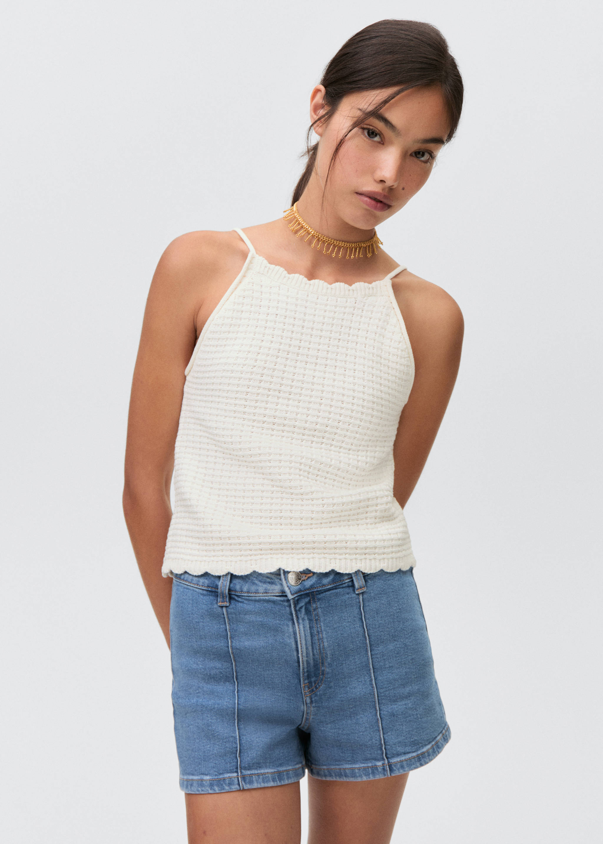 Openwork knit top - Medium plane