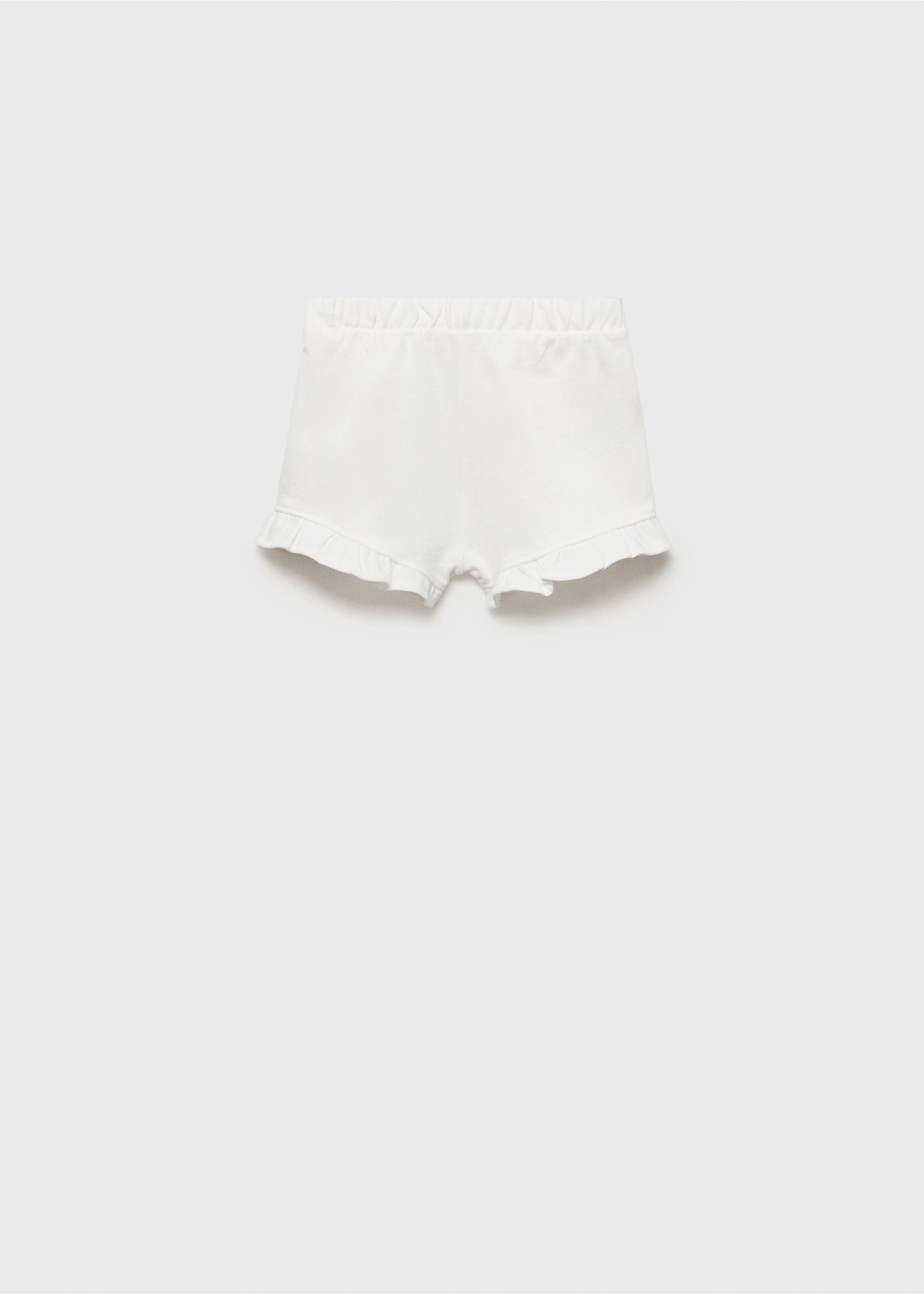 Shorts with ruffled hem - Reverse of the article, Off White. Ref: 87066343-00.