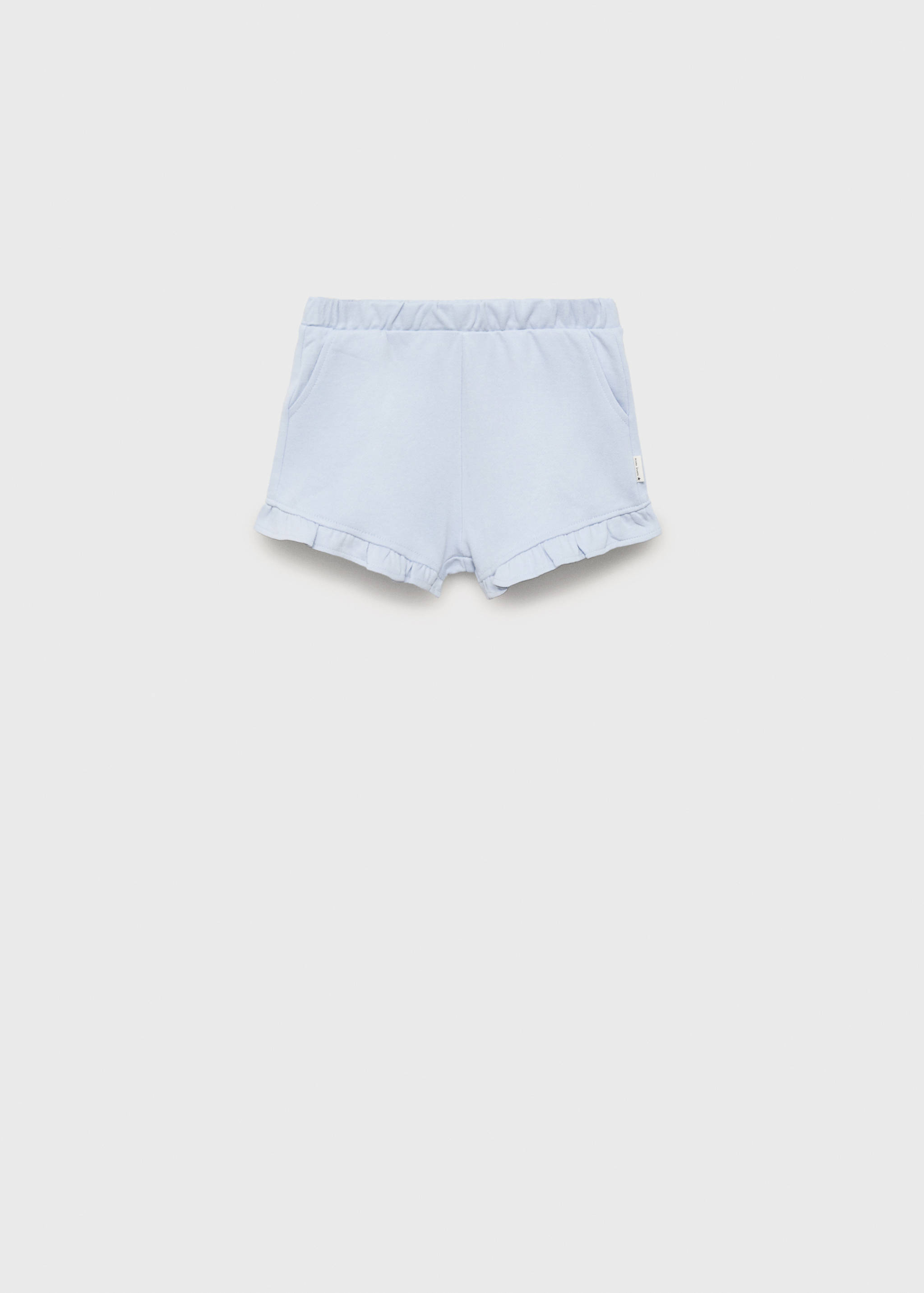 Shorts with ruffled hem - Article without model