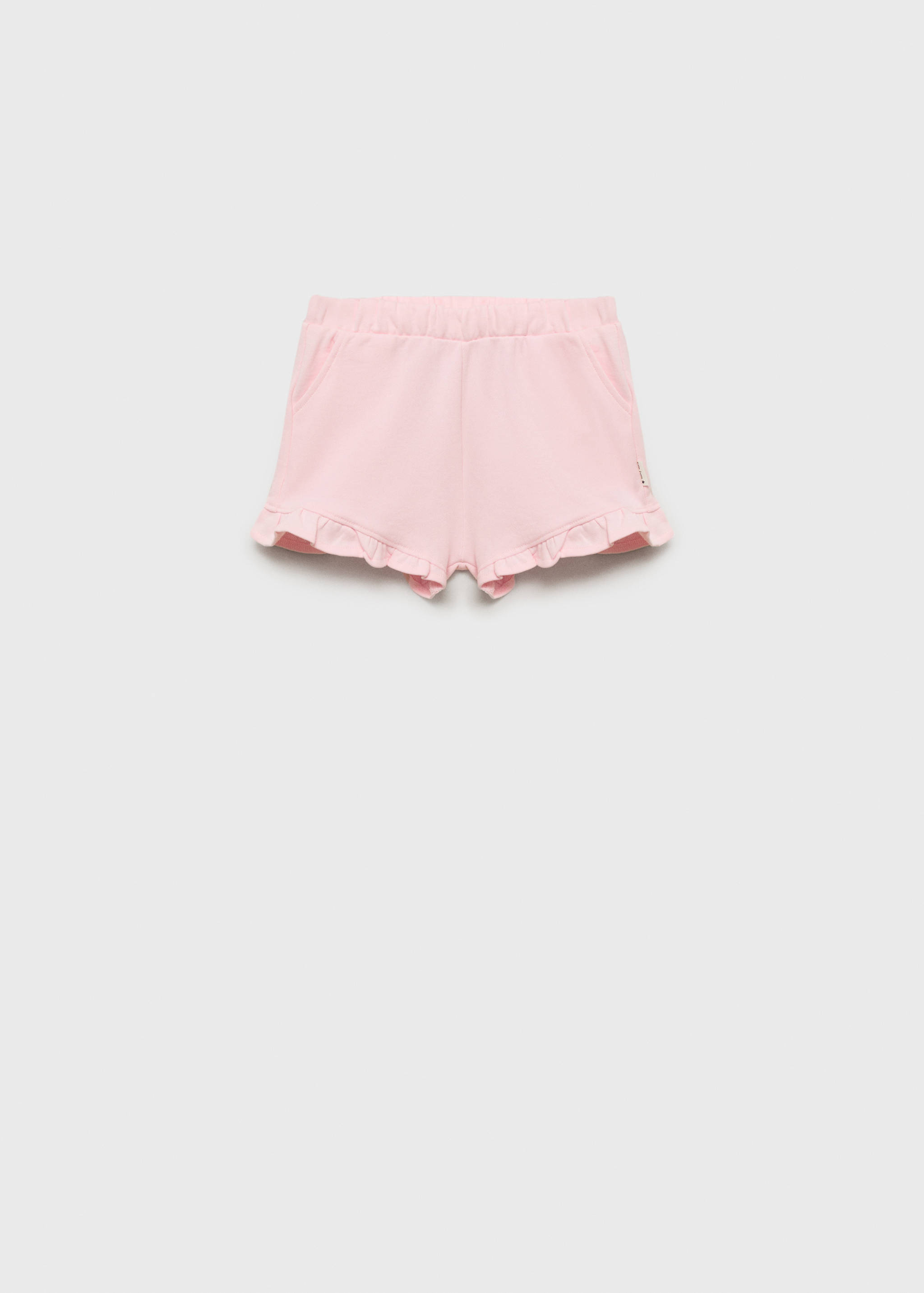 Shorts with ruffled hem - Article without model