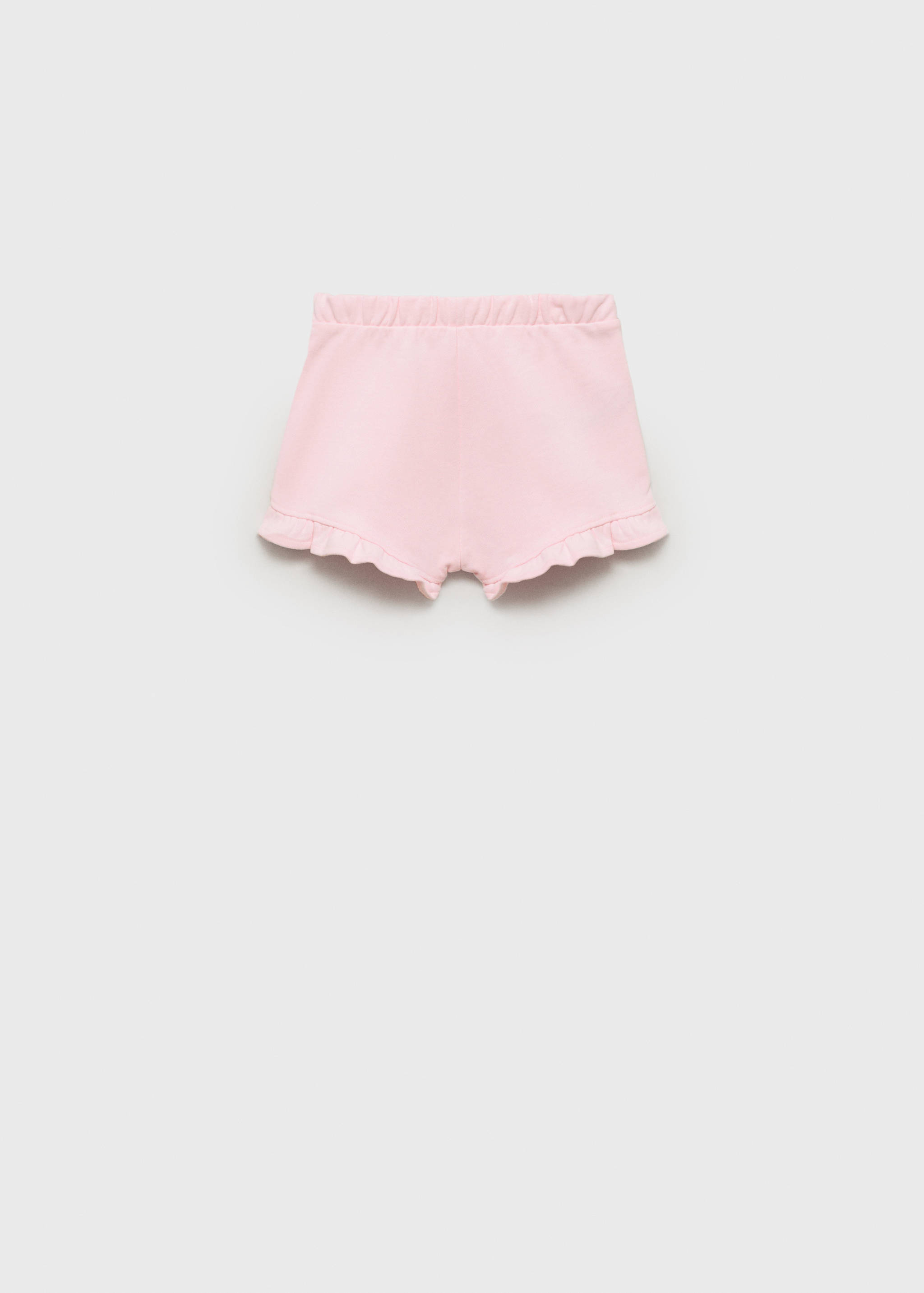 Shorts with ruffled hem - Reverse of the article