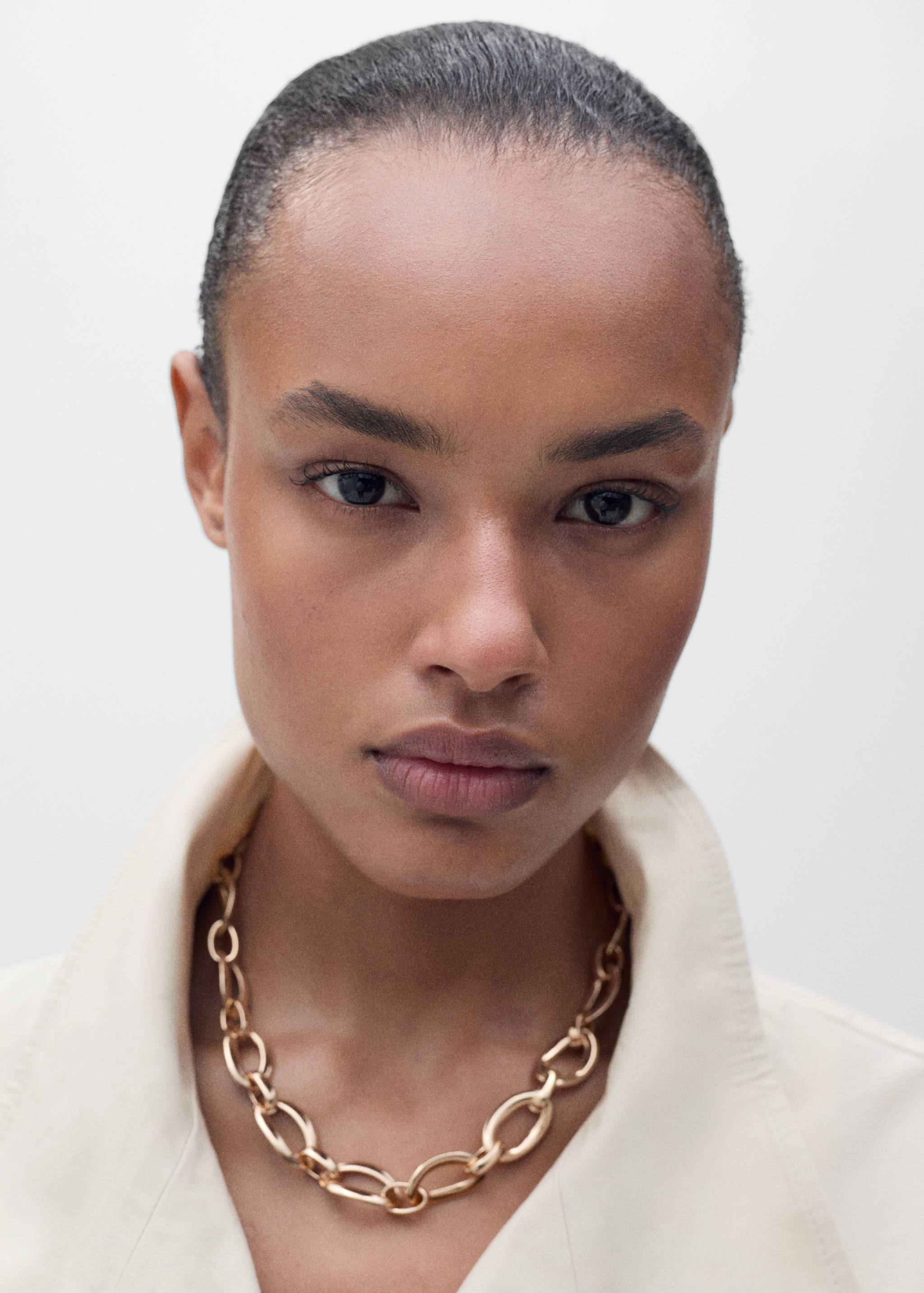 Oversized cotton trench coat - Details of the article 2