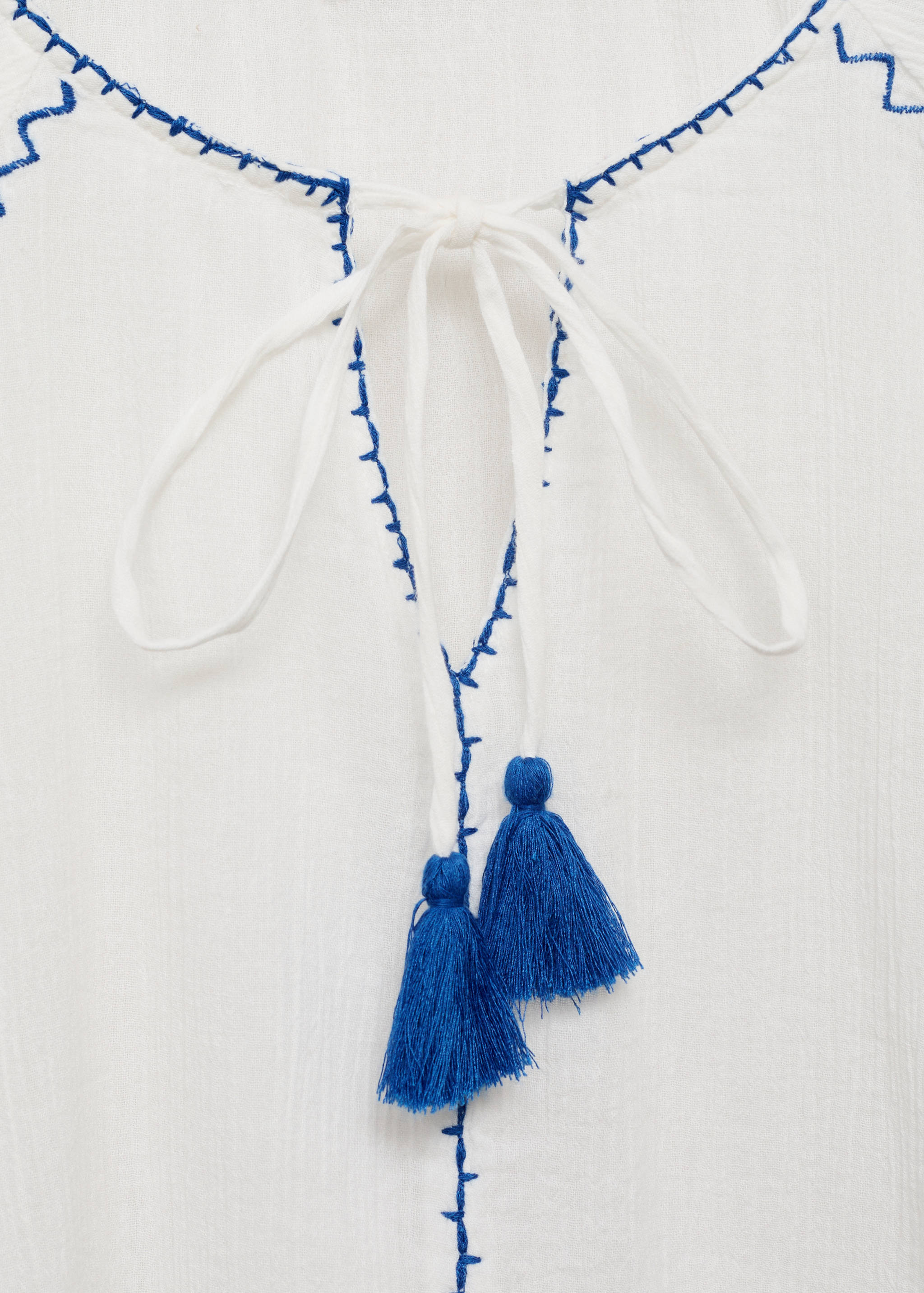 Embroidered puff-sleeve blouse - Details of the article 8