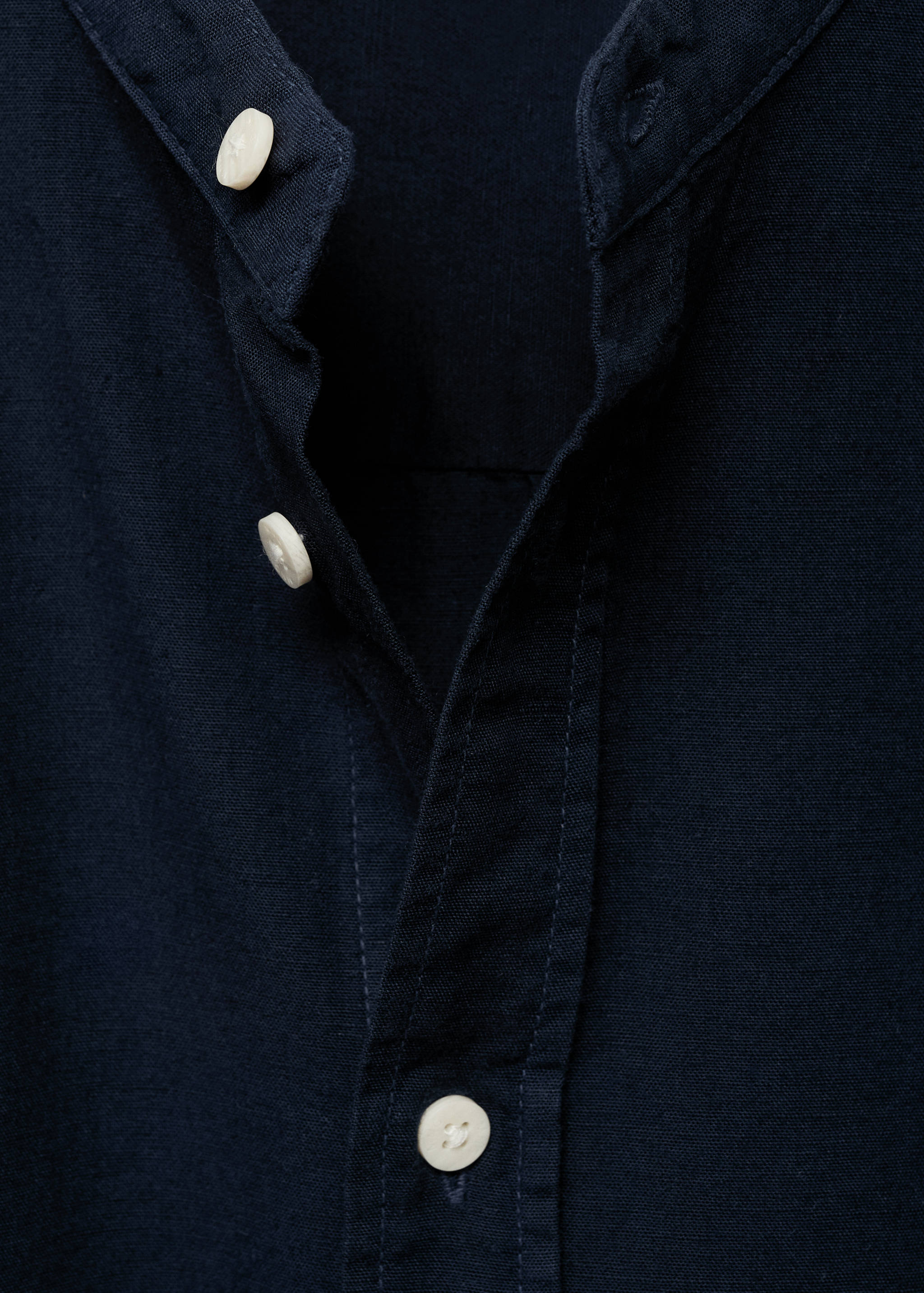 Cotton linen-blend shirt - Details of the article 8