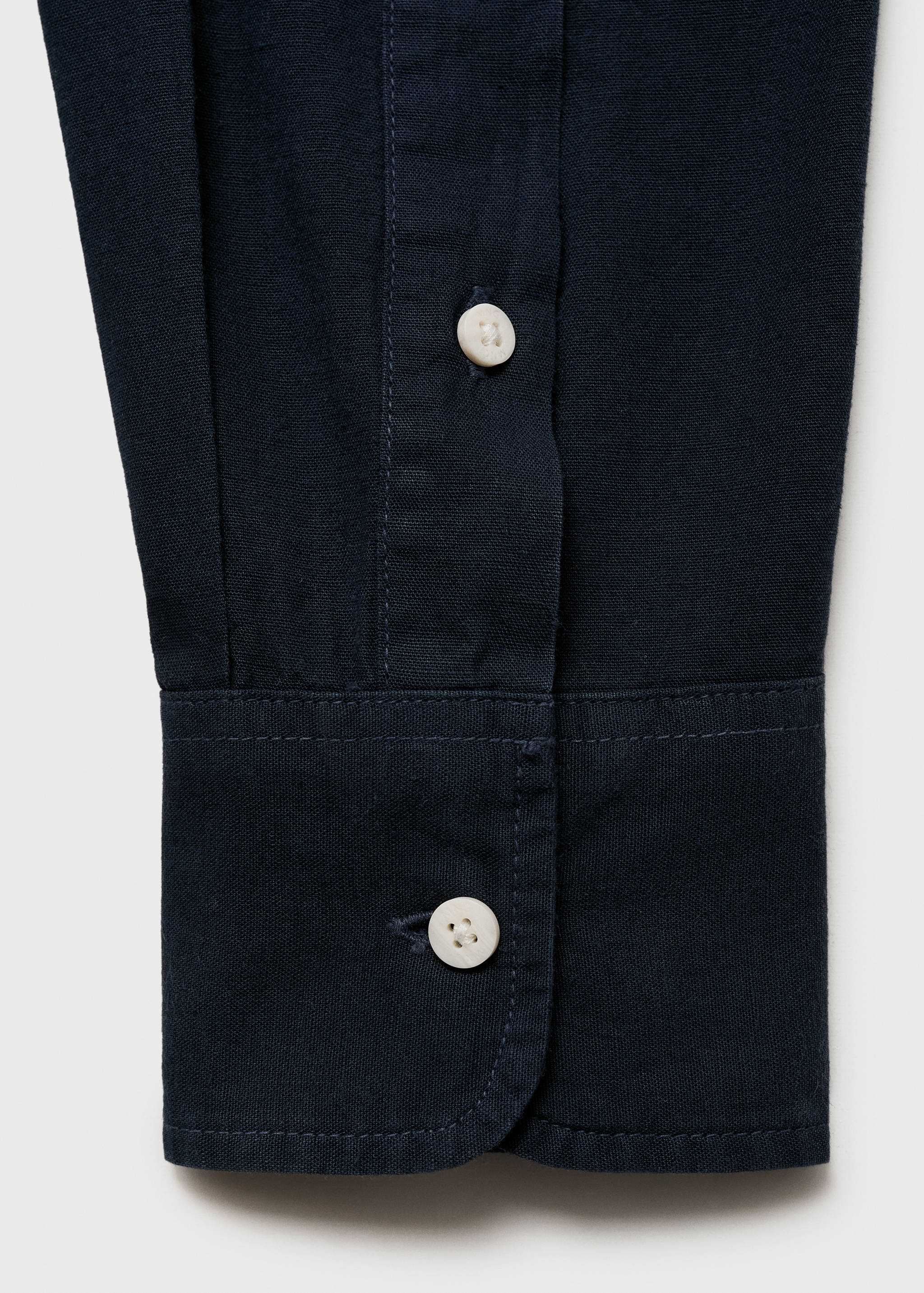 Cotton linen-blend shirt - Details of the article 0