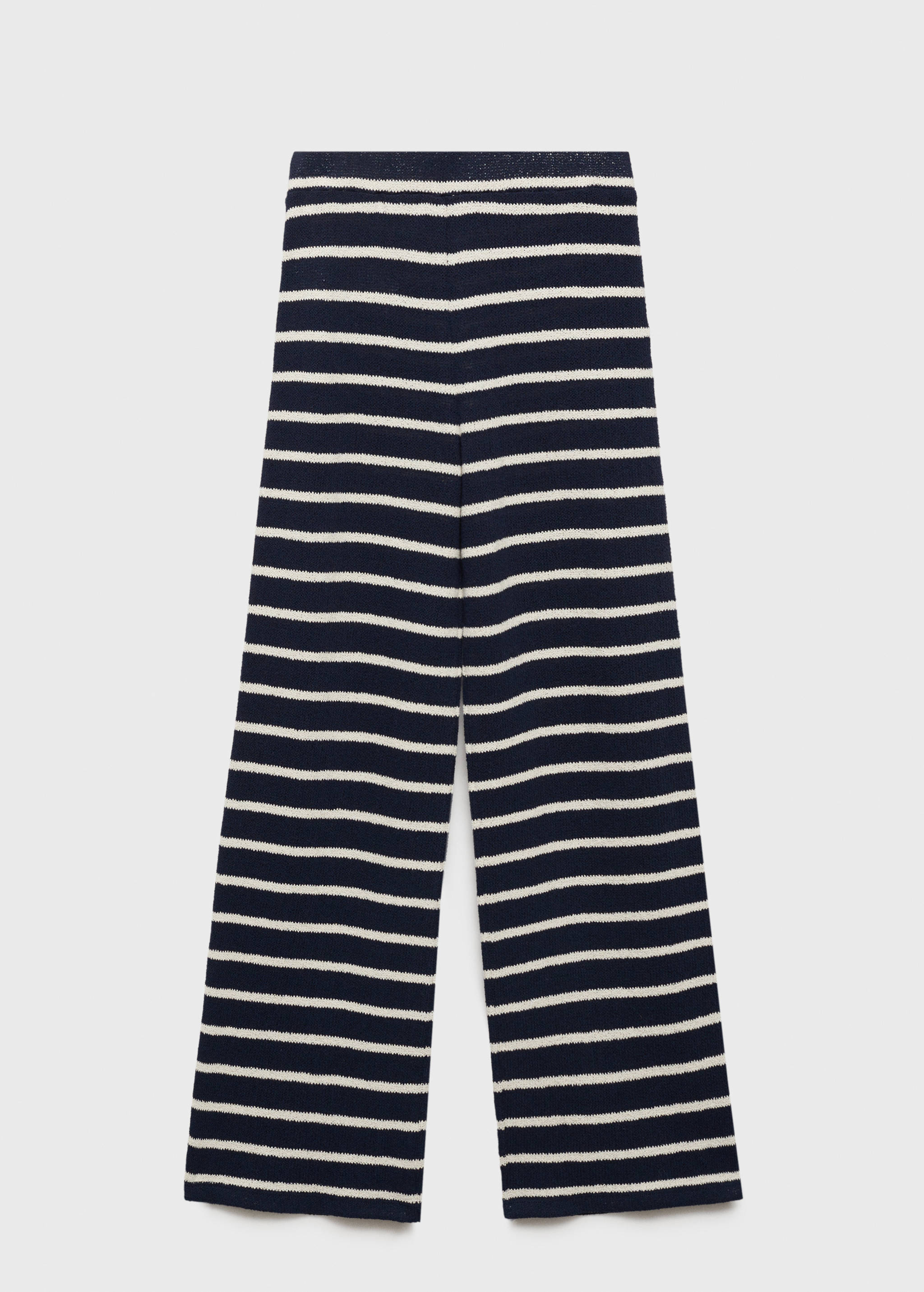 Striped knit trousers - Article without model