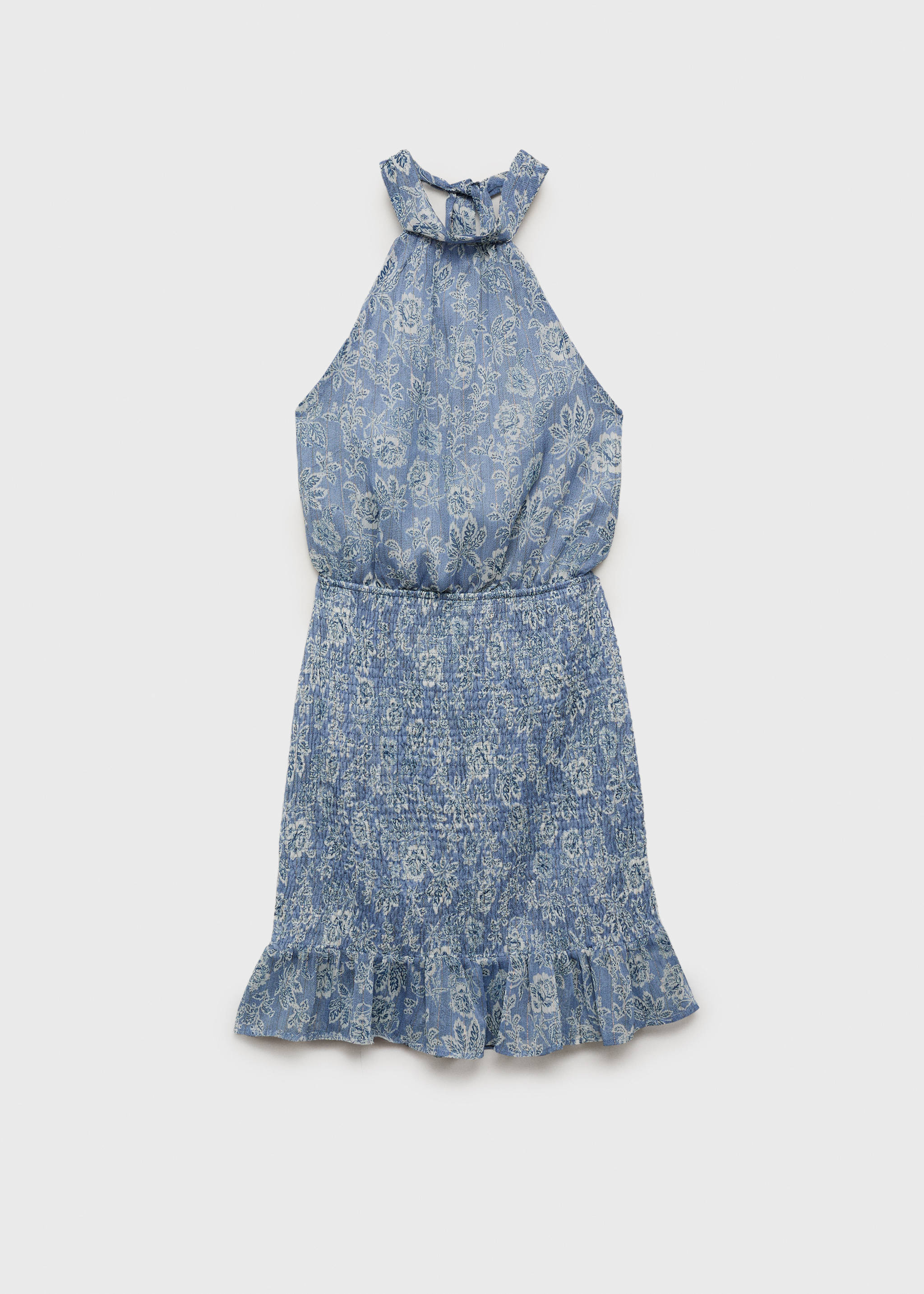 Vestido estampado cuello halter - Artículo sin modelo