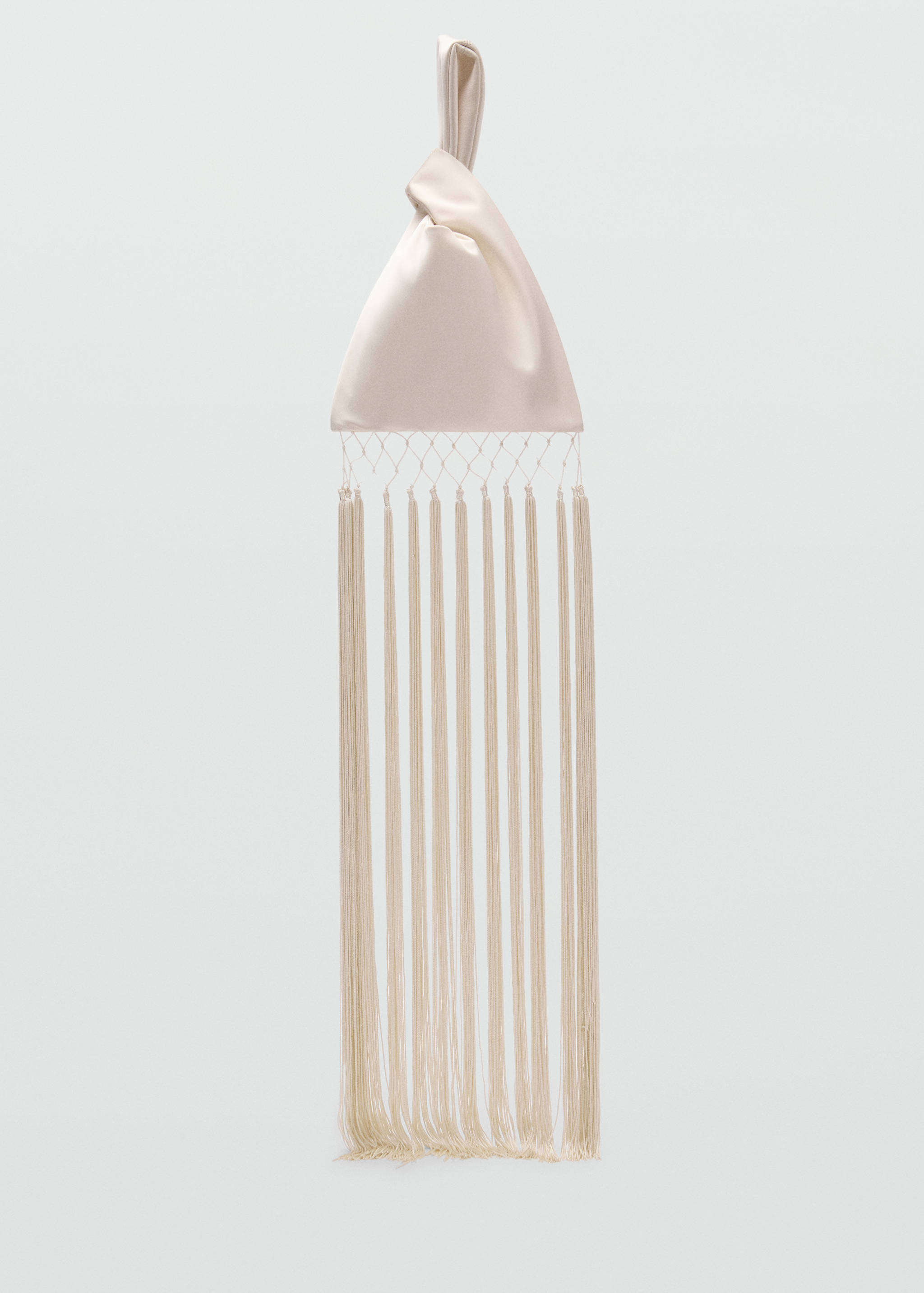 Handväska med fransar i satin - Artikel utan modell