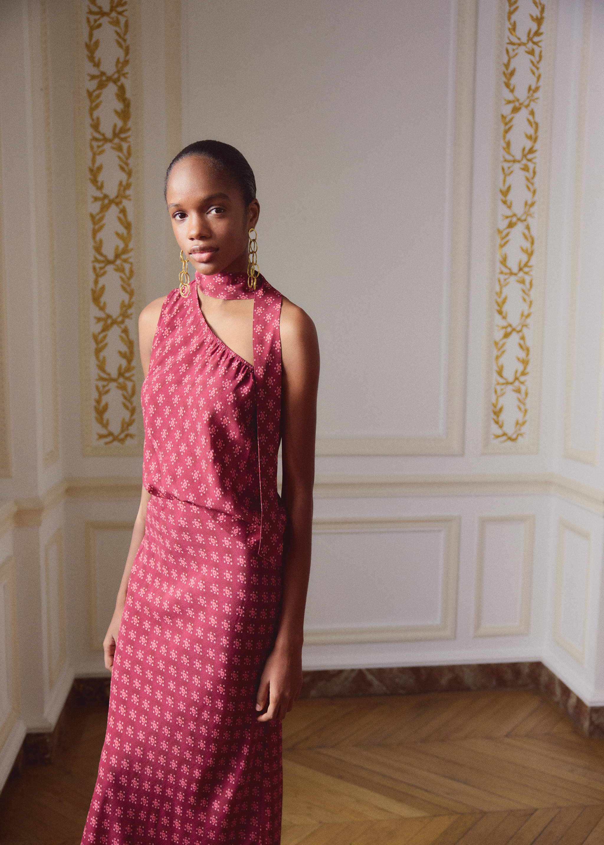 Asymmetric printed top - Details of the article 5