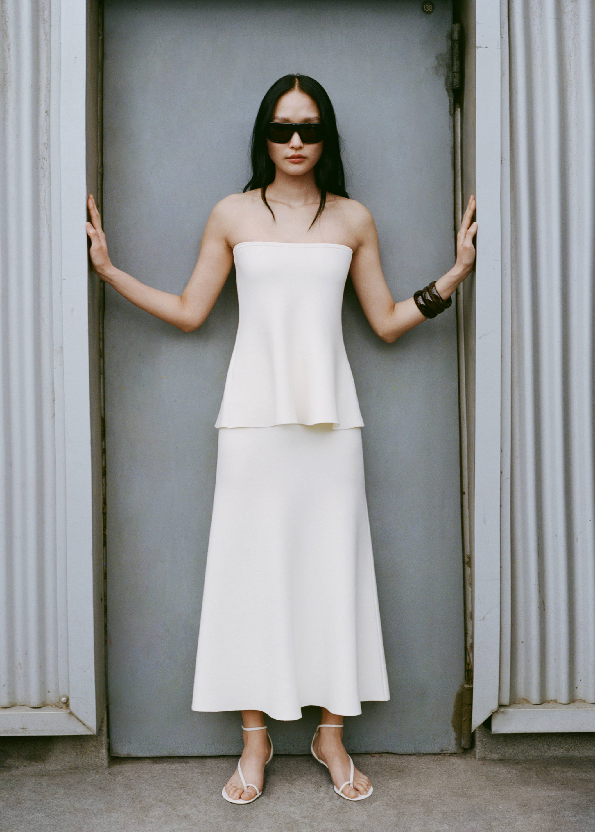 Fine-knit peplum skirt - Details of the article 6