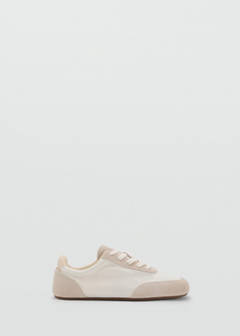 Lace-up suede sneakers — White 2