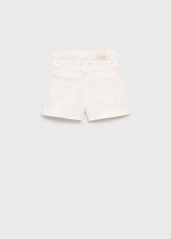 Straight-fit denim shorts — White 5