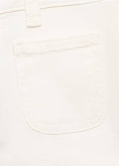 Straight-fit denim shorts — White 6