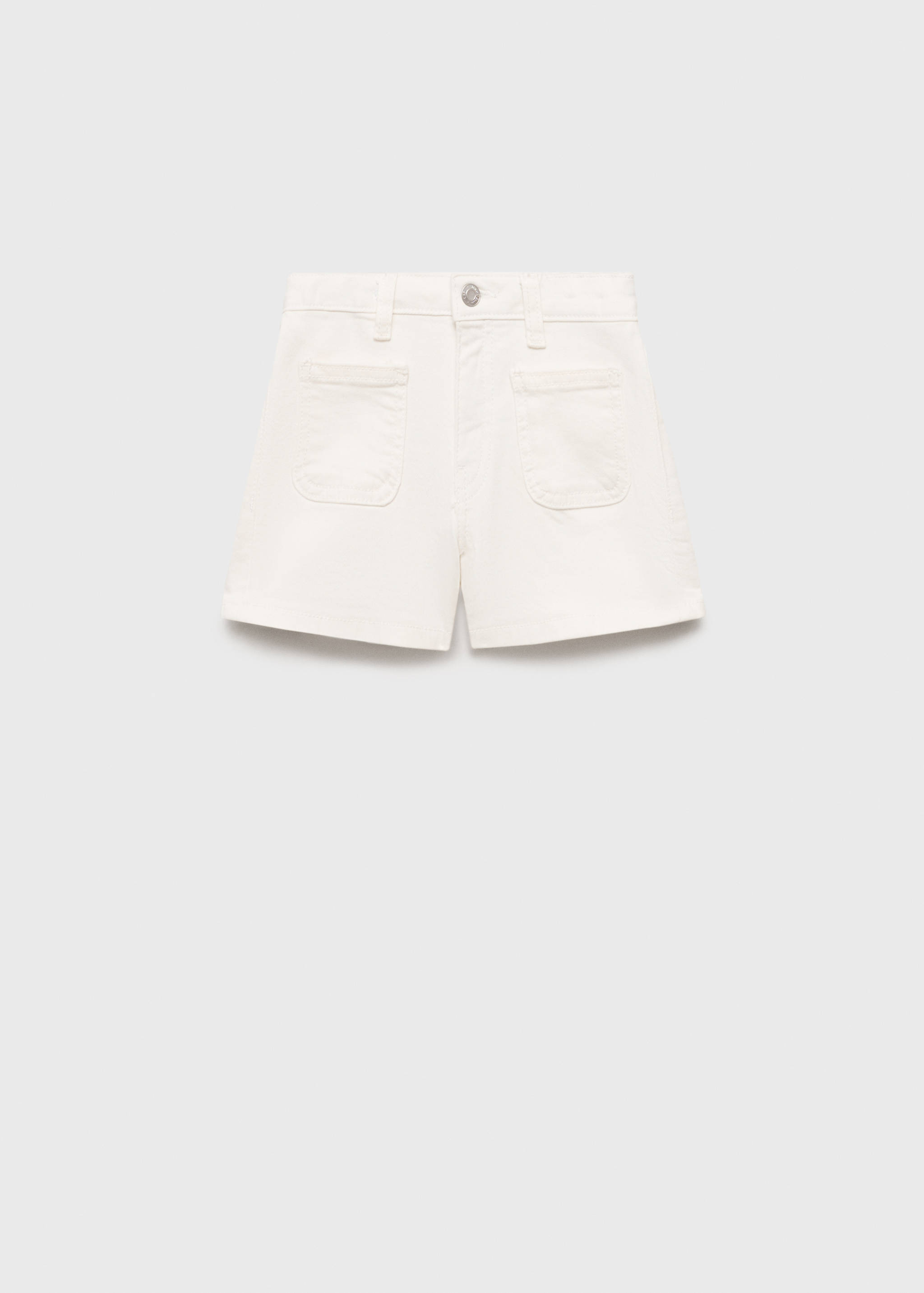 Straight-fit denim shorts - Article without model
