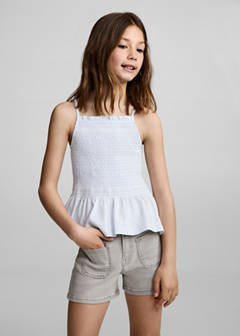 Straight-fit denim shorts — Denim Grey 1