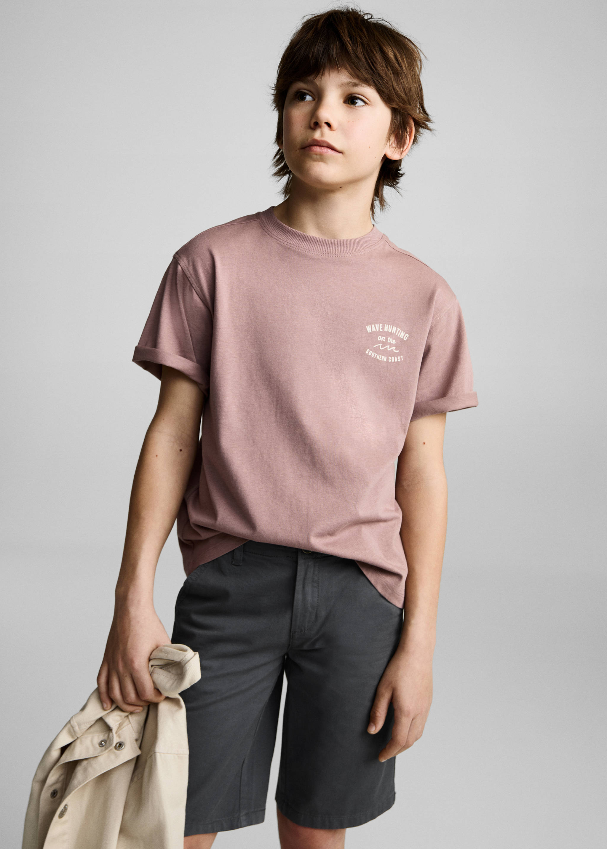 Cotton Bermuda shorts - Medium plane