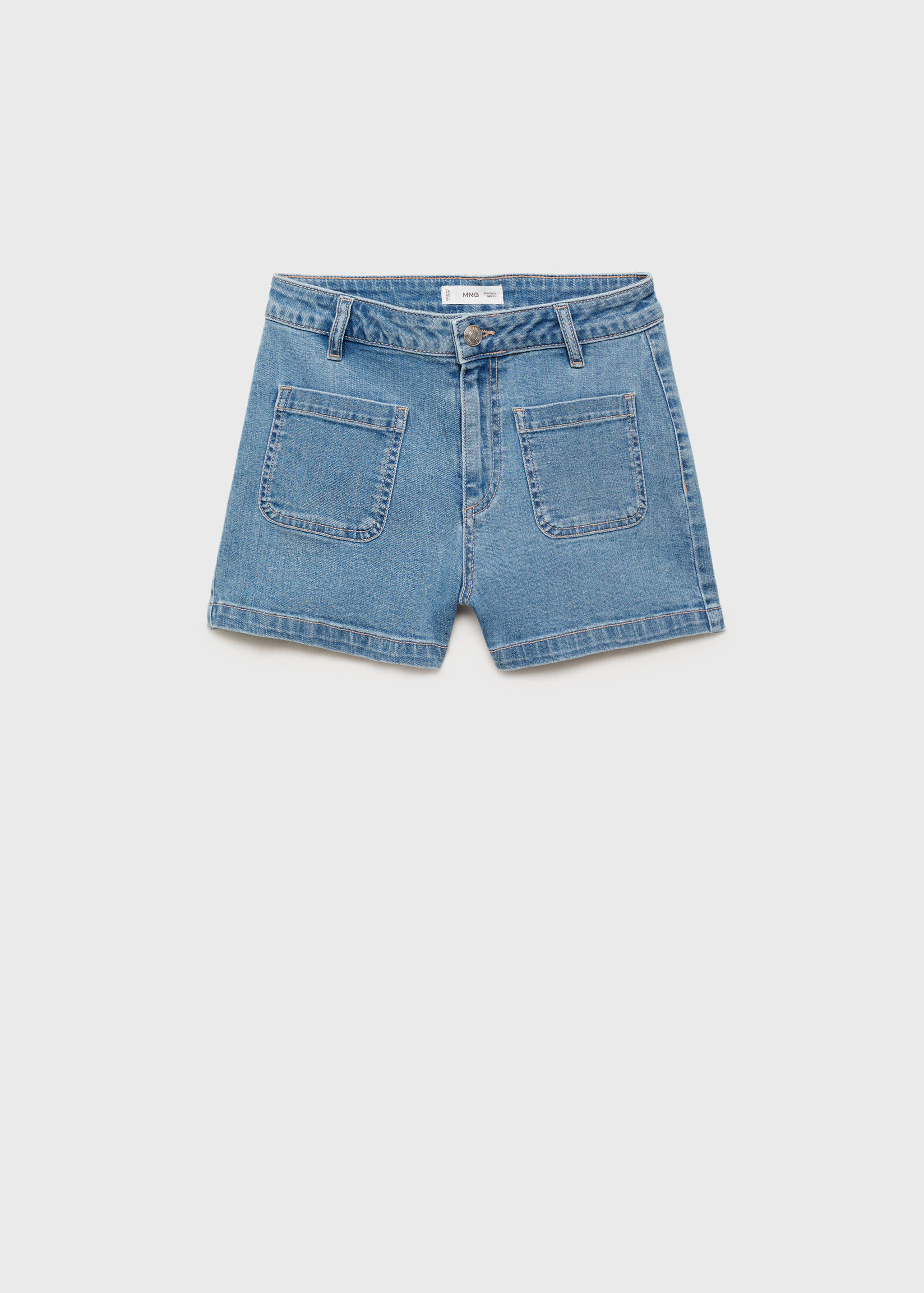 Denim shorts with pockets - Article without model