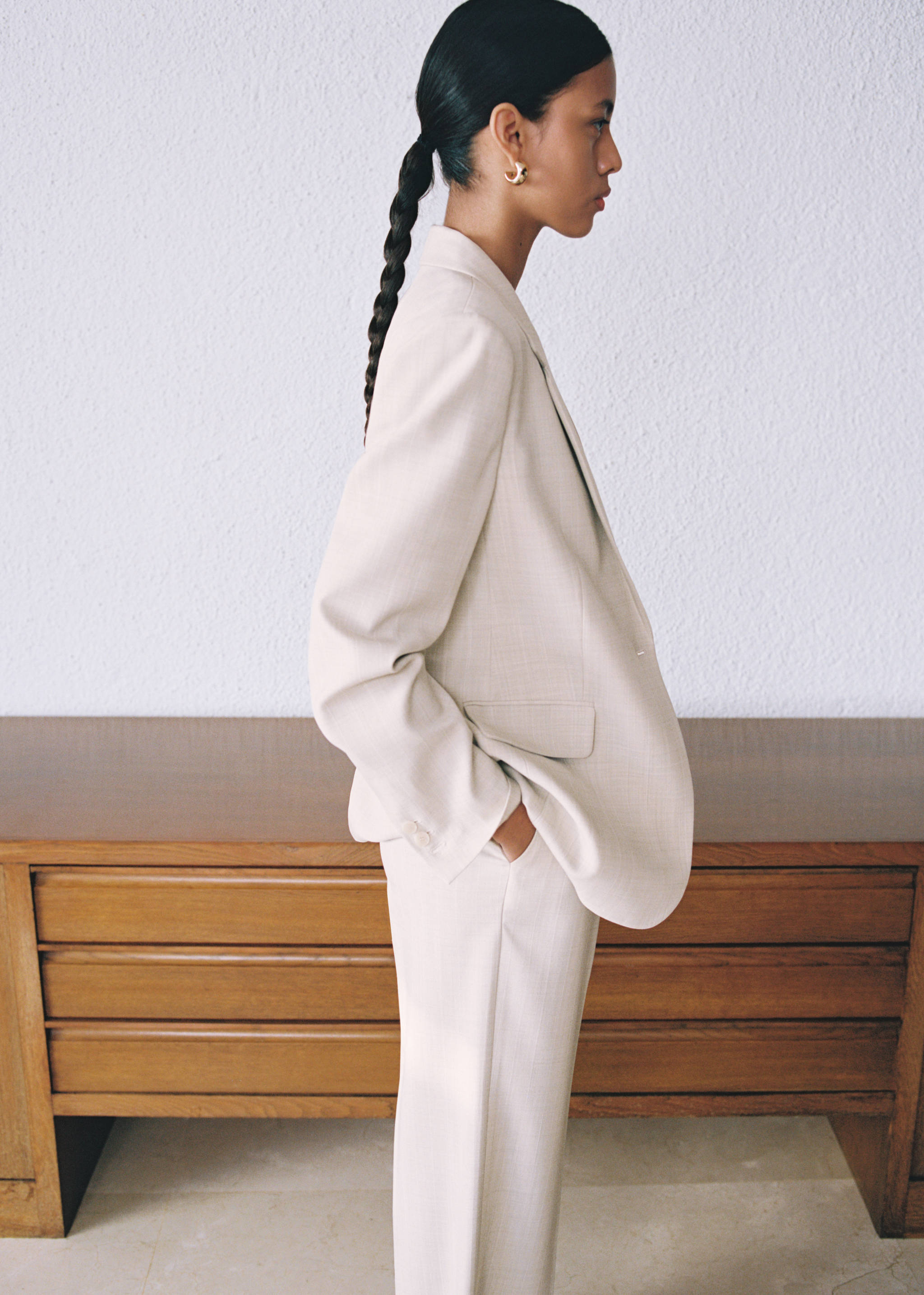 Blazer de fato com estrutura - Pormenor do artigo 7