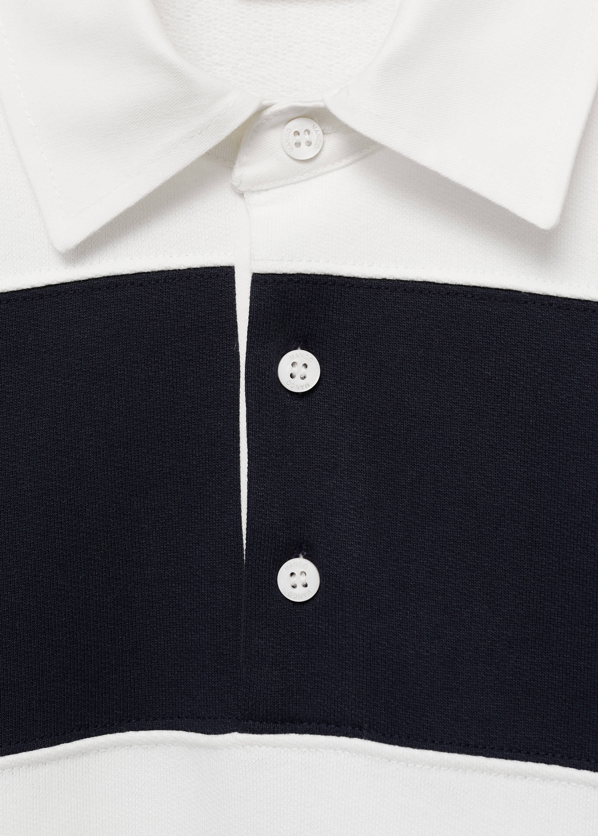 Sweat rayures col polo - Détail de l'article 8