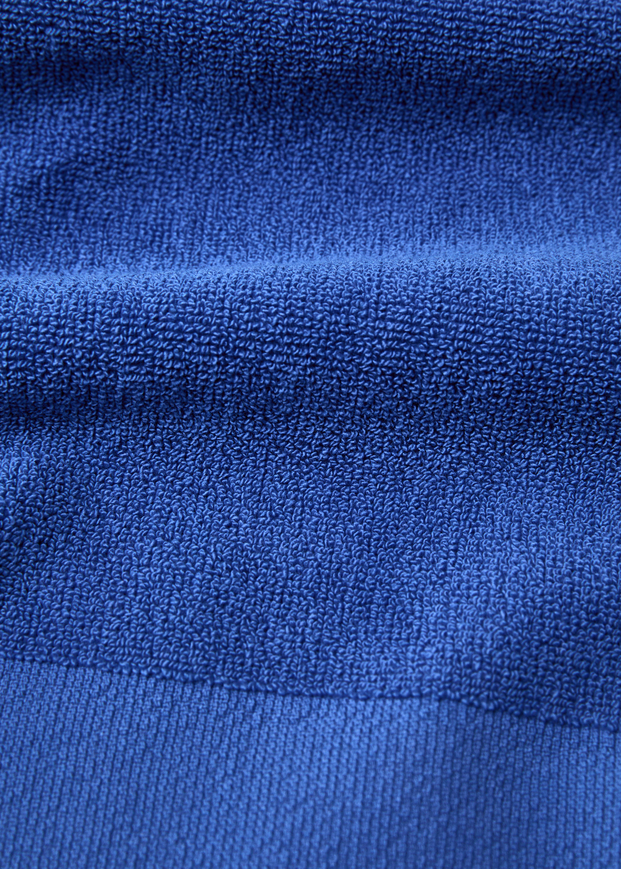 Serviette de plage en coton bouclette overdyed à franges - Détail de l'article 1
