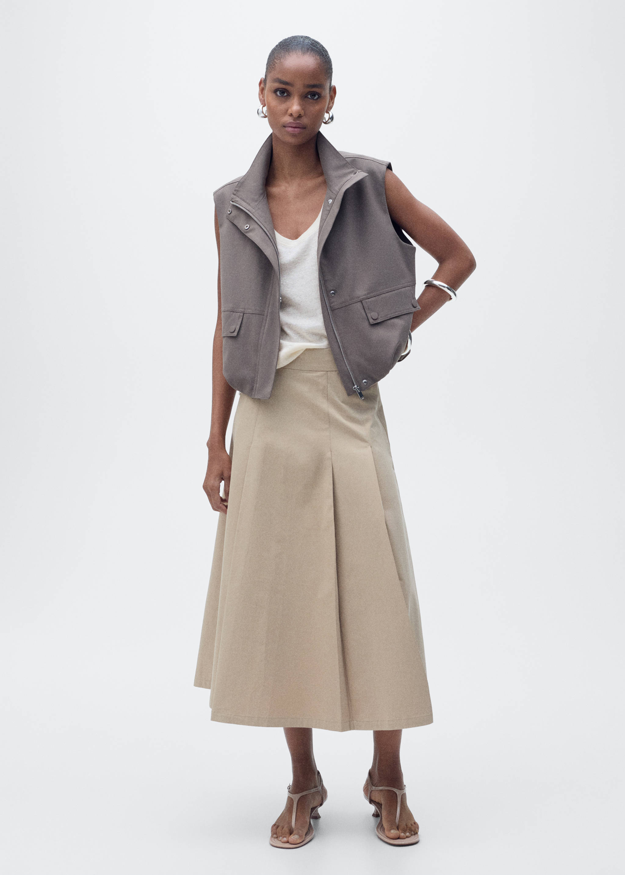 Trägertop aus Leinen - Allgemeine Ansicht