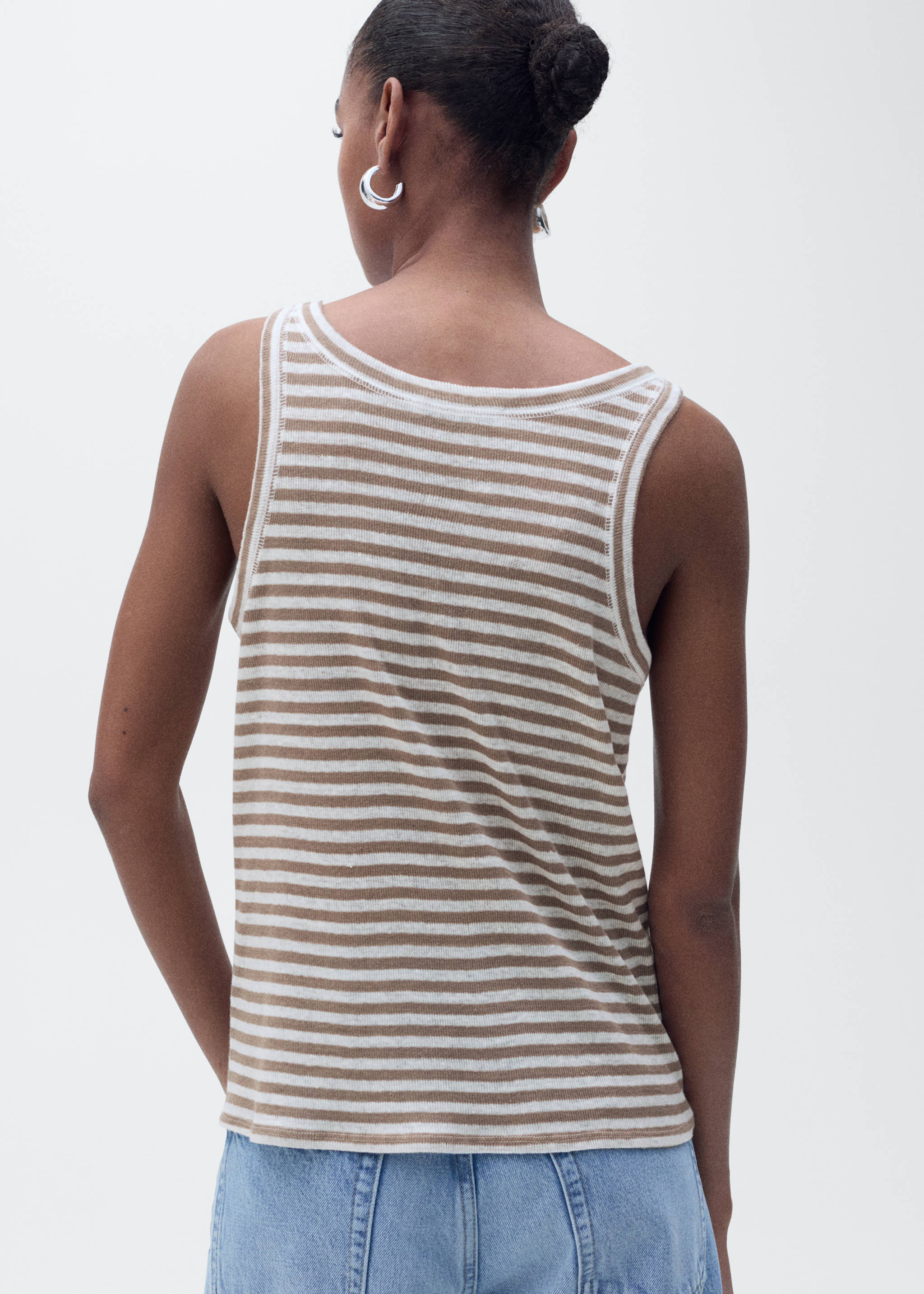 Trägertop aus Leinen - Rückseite des Artikels
