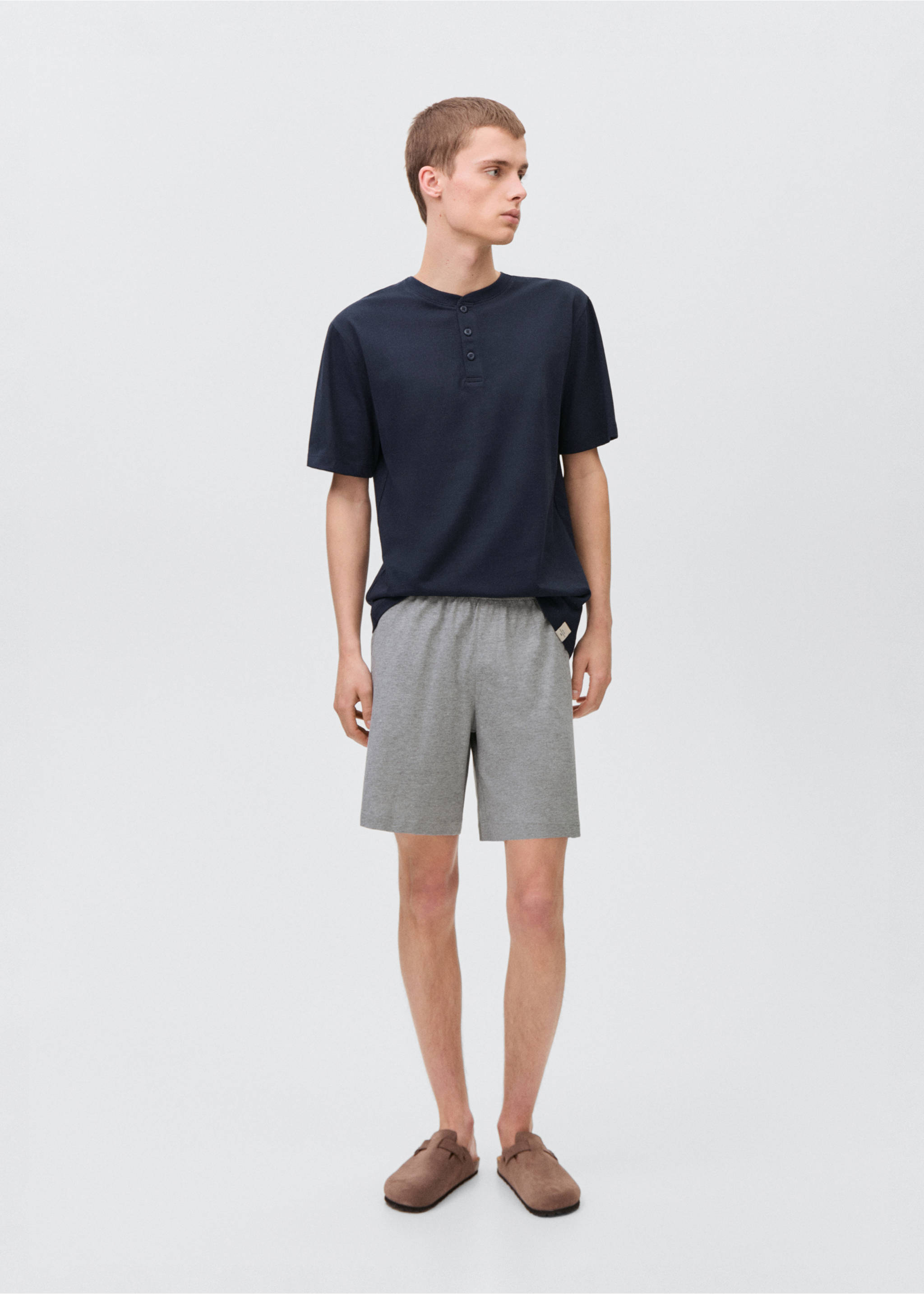 Cotton pyjama shorts pack - General plane, Navy. Ref: 87067167-00.