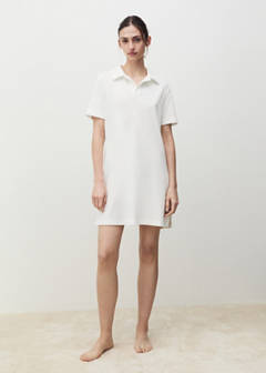 Terry cotton nightdress — White 2