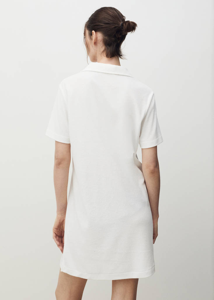 Terry cotton nightdress — White