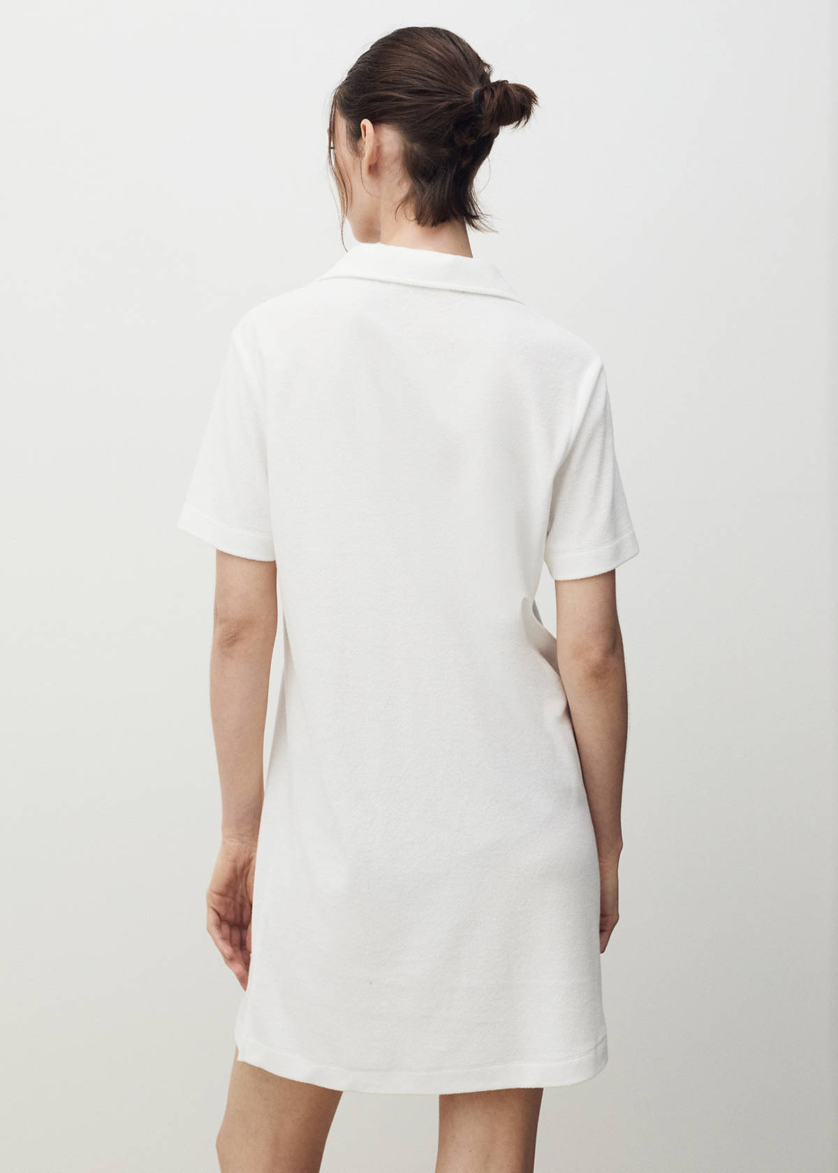 Terry cotton nightdress — White