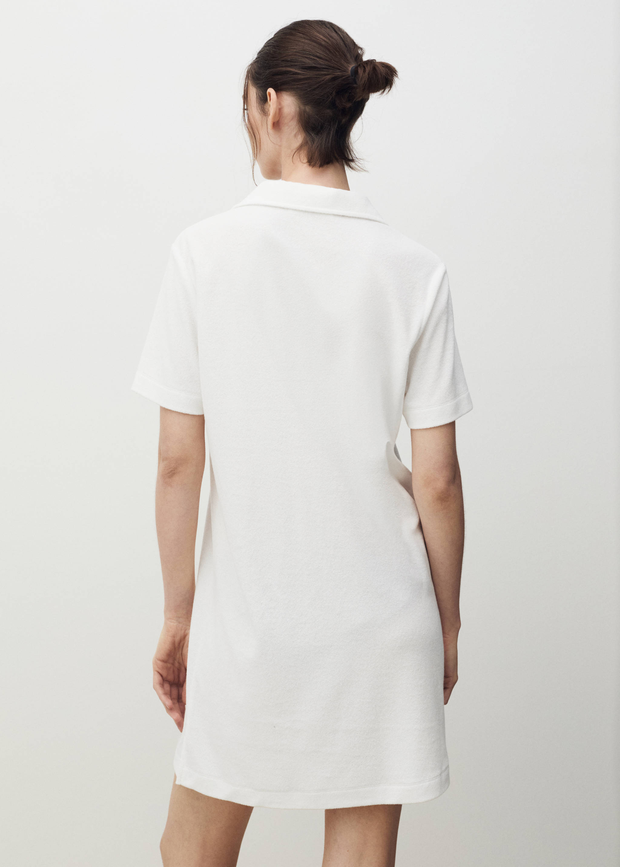 Frottee-Baumwoll-Nachthemd - Rückseite des Artikels