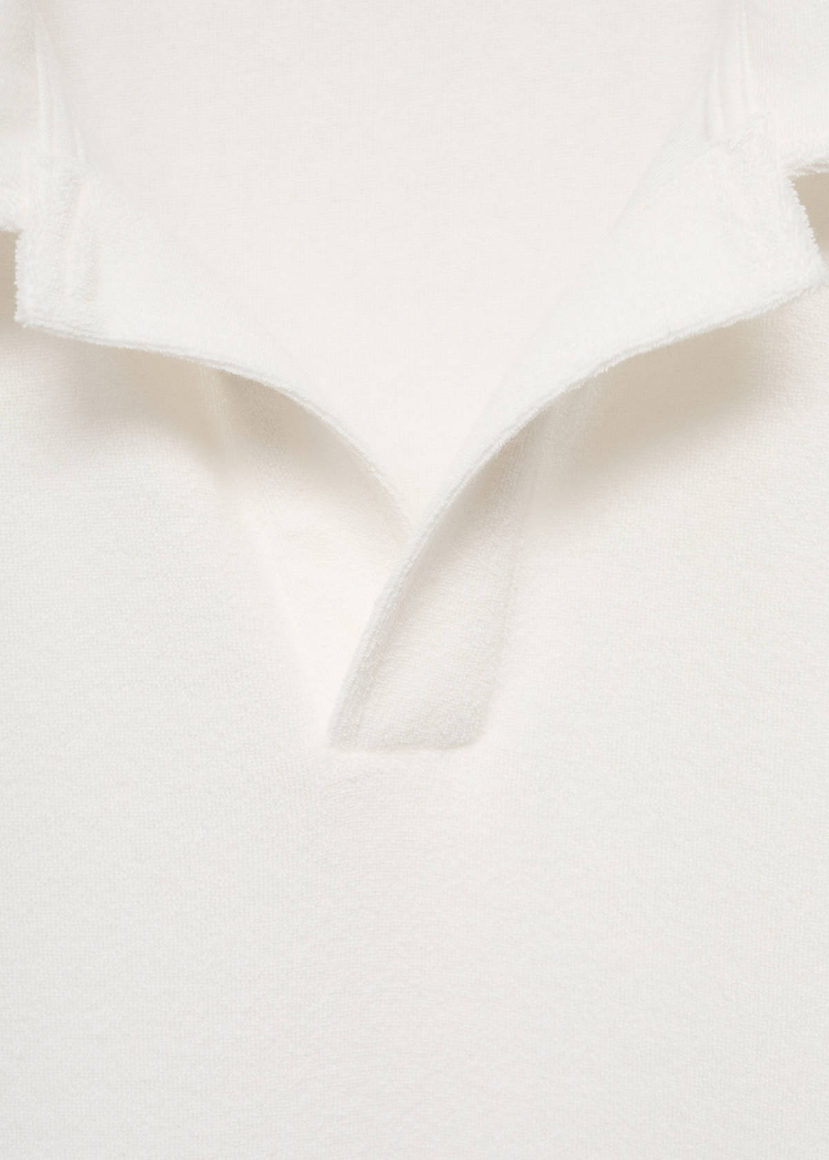 Terry cotton nightdress — White