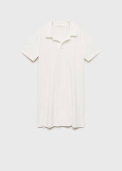 Terry cotton nightdress — White 6