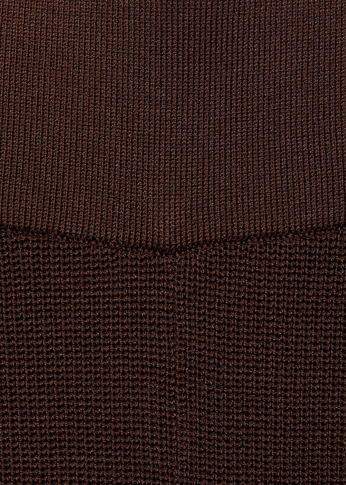 Straight knitted trousers — Chocolate