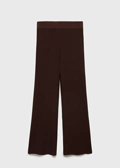 Straight knitted trousers — Chocolate 7