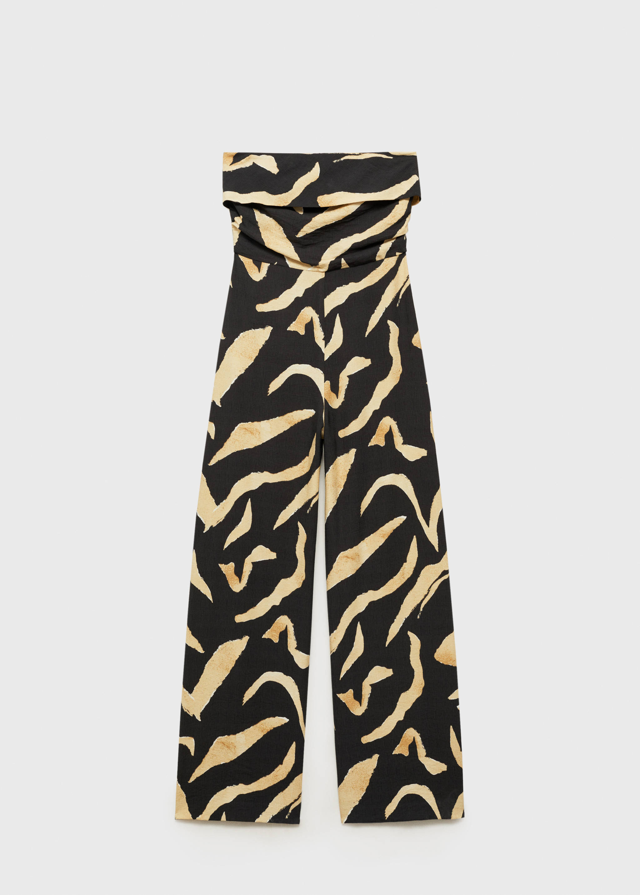 Printed strapless jumpsuit - Article without model