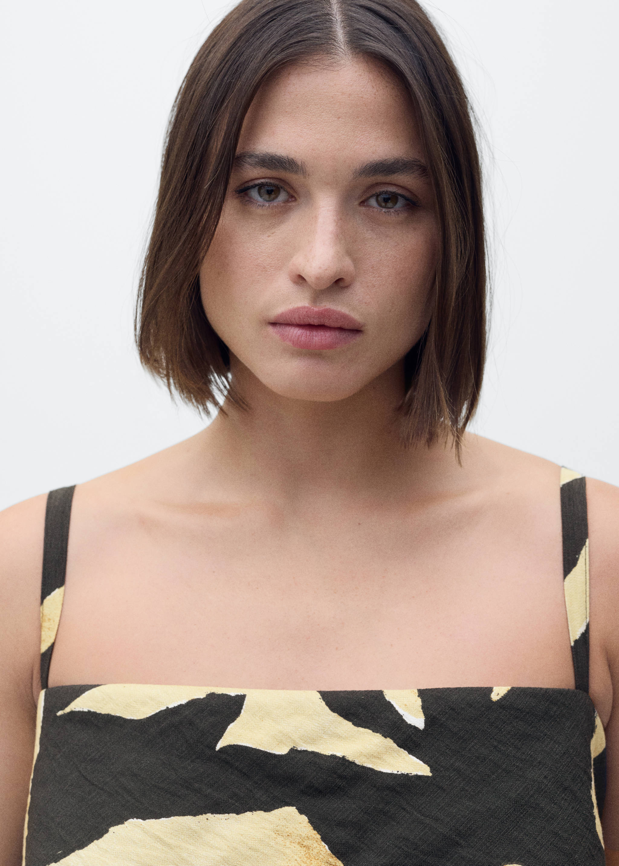 Printed strapless jumpsuit - Details of the article 4