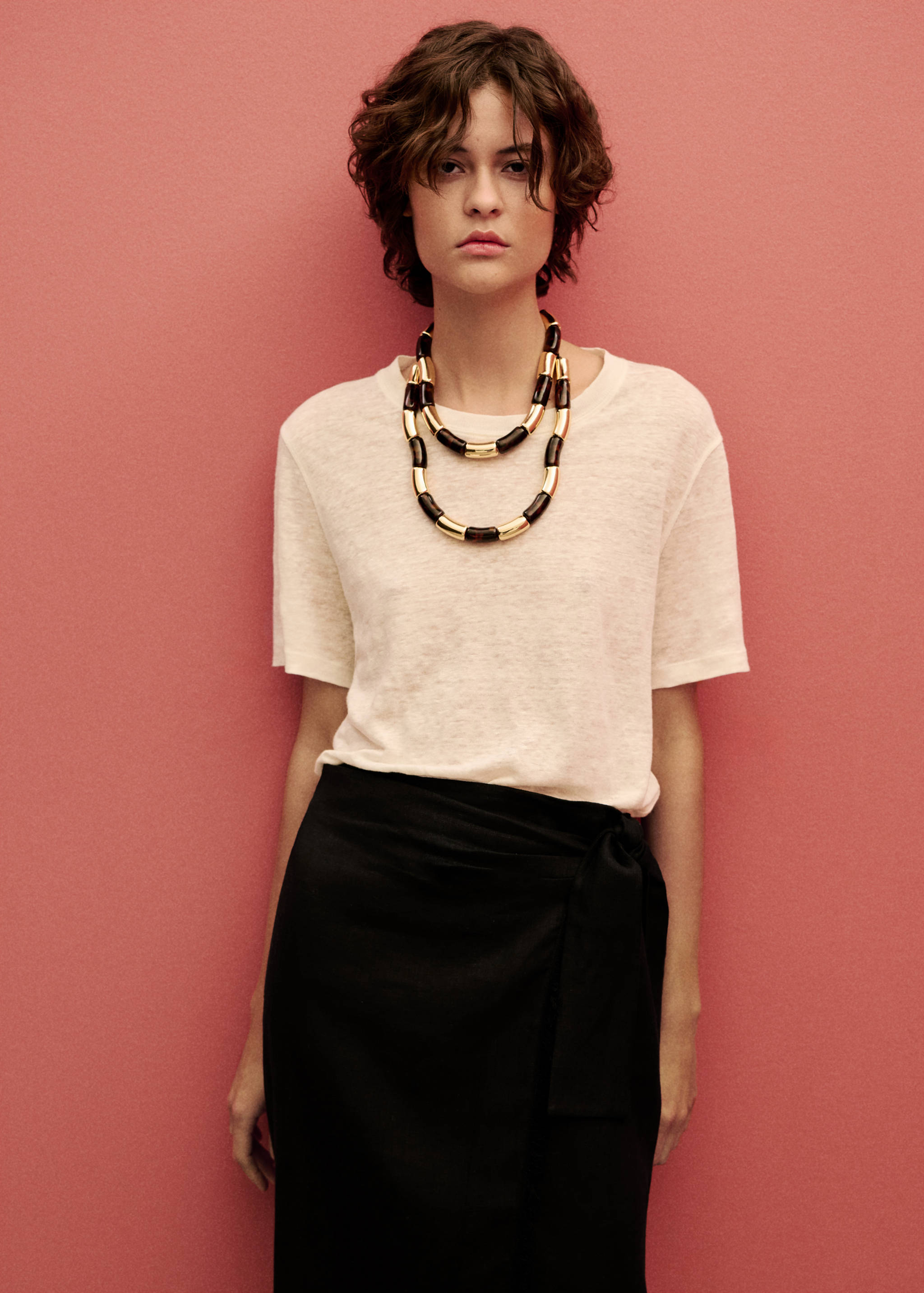 Jupe paréo lin - Plan moyen