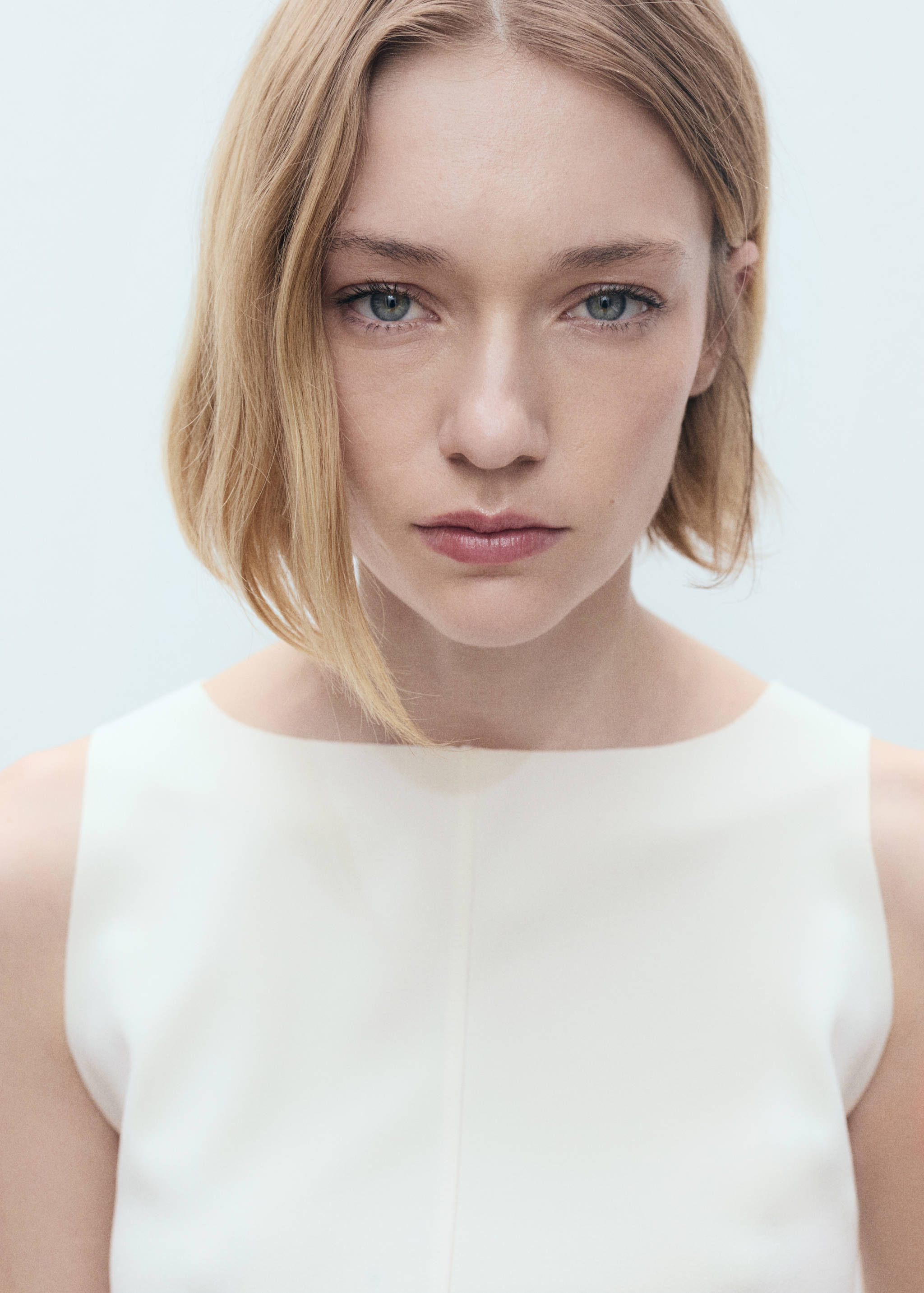 Boat-neck knitted top - Details of the article 1