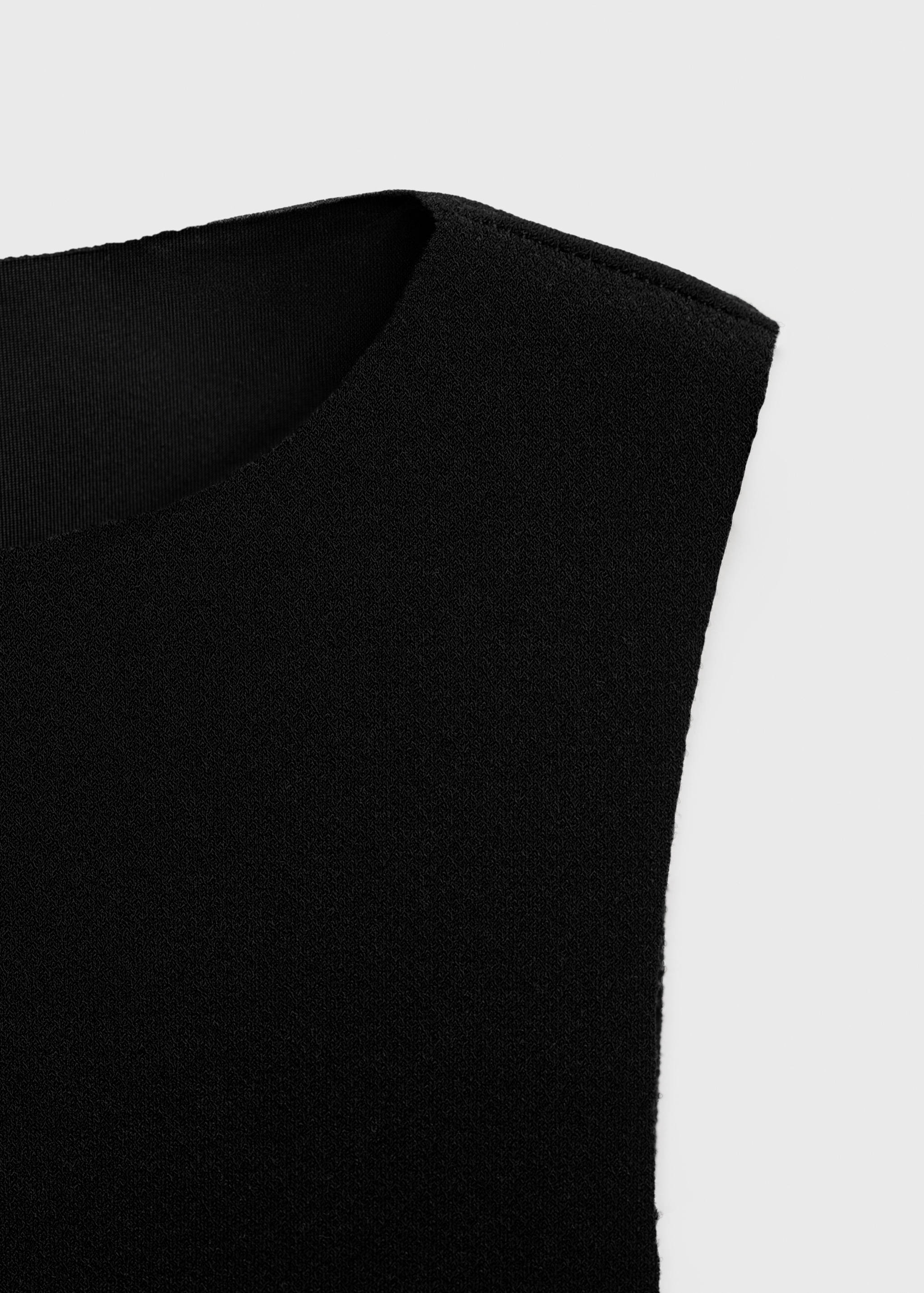 Boat-neck knitted top - Details of the article 0