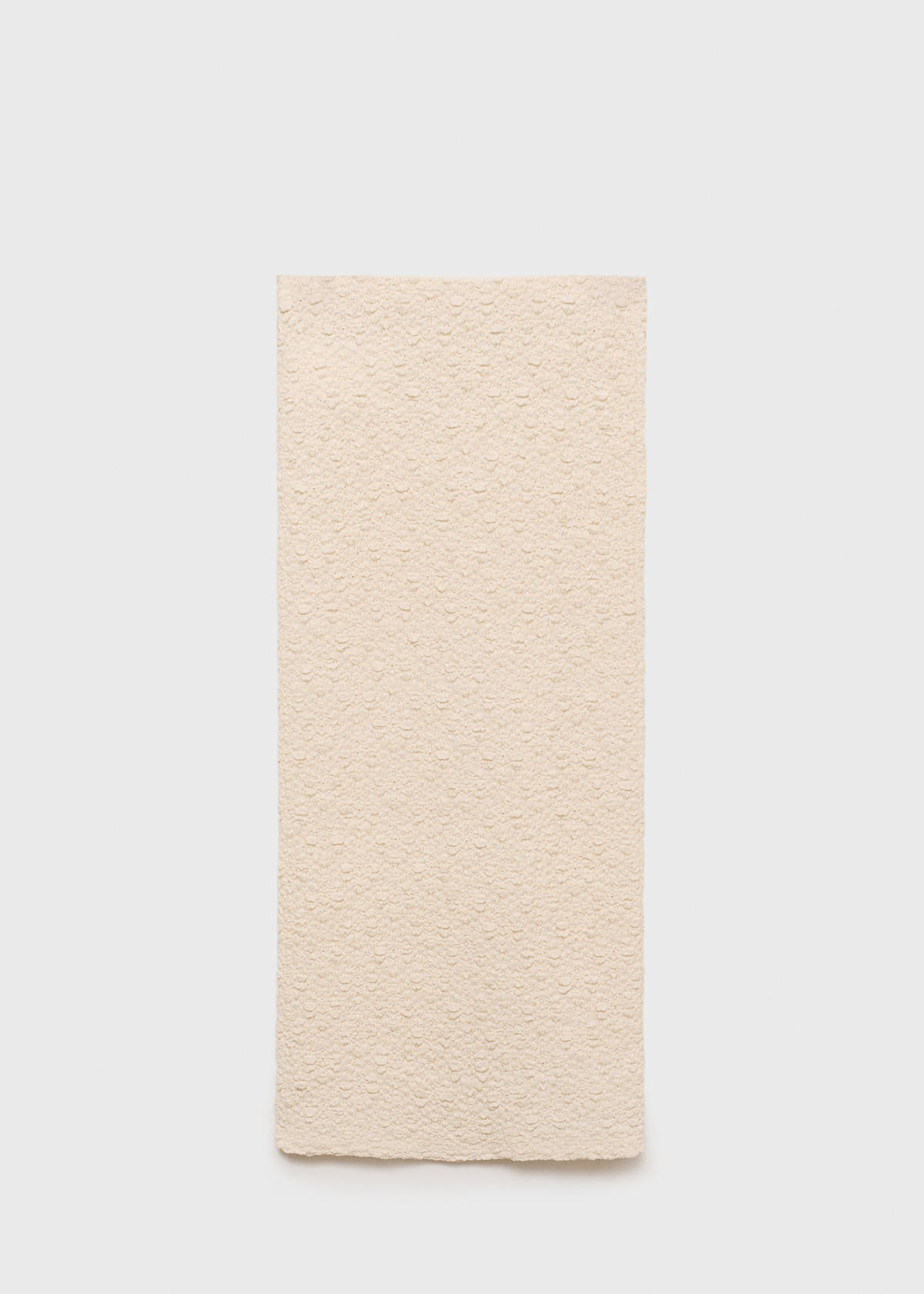 Textured fitted skirt — Ecru